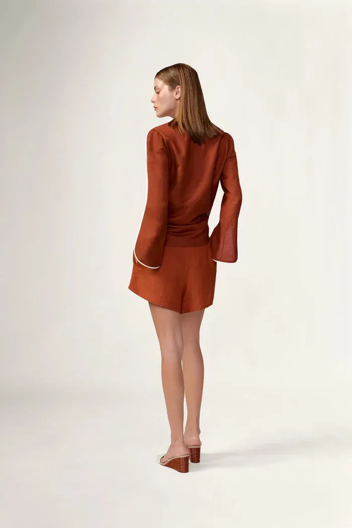 Bicolor Front-Tie Top sold by Adriana Degreas product image thumbnail 3