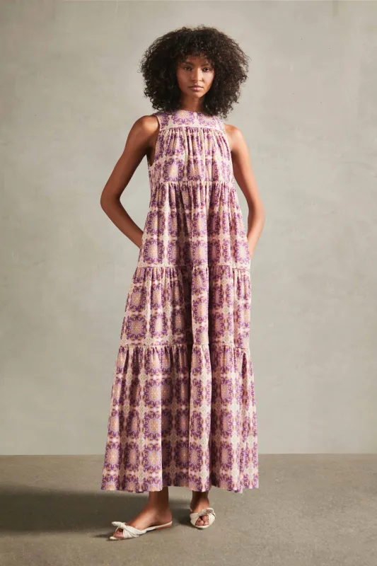 Exotic Coral Long Dress made by Adriana Degreas