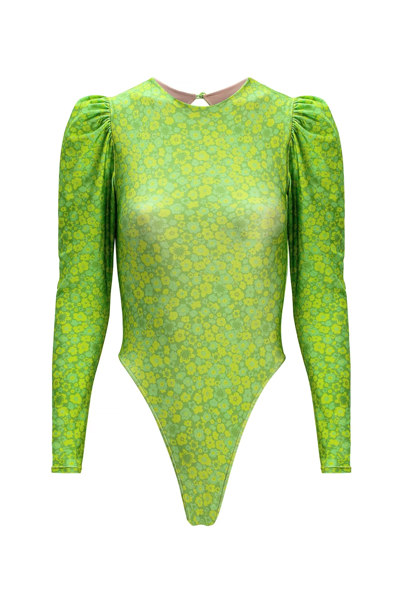 Mini Vintage Flower High-Leg Body With Long Sleeves sold by Adriana Degreas
