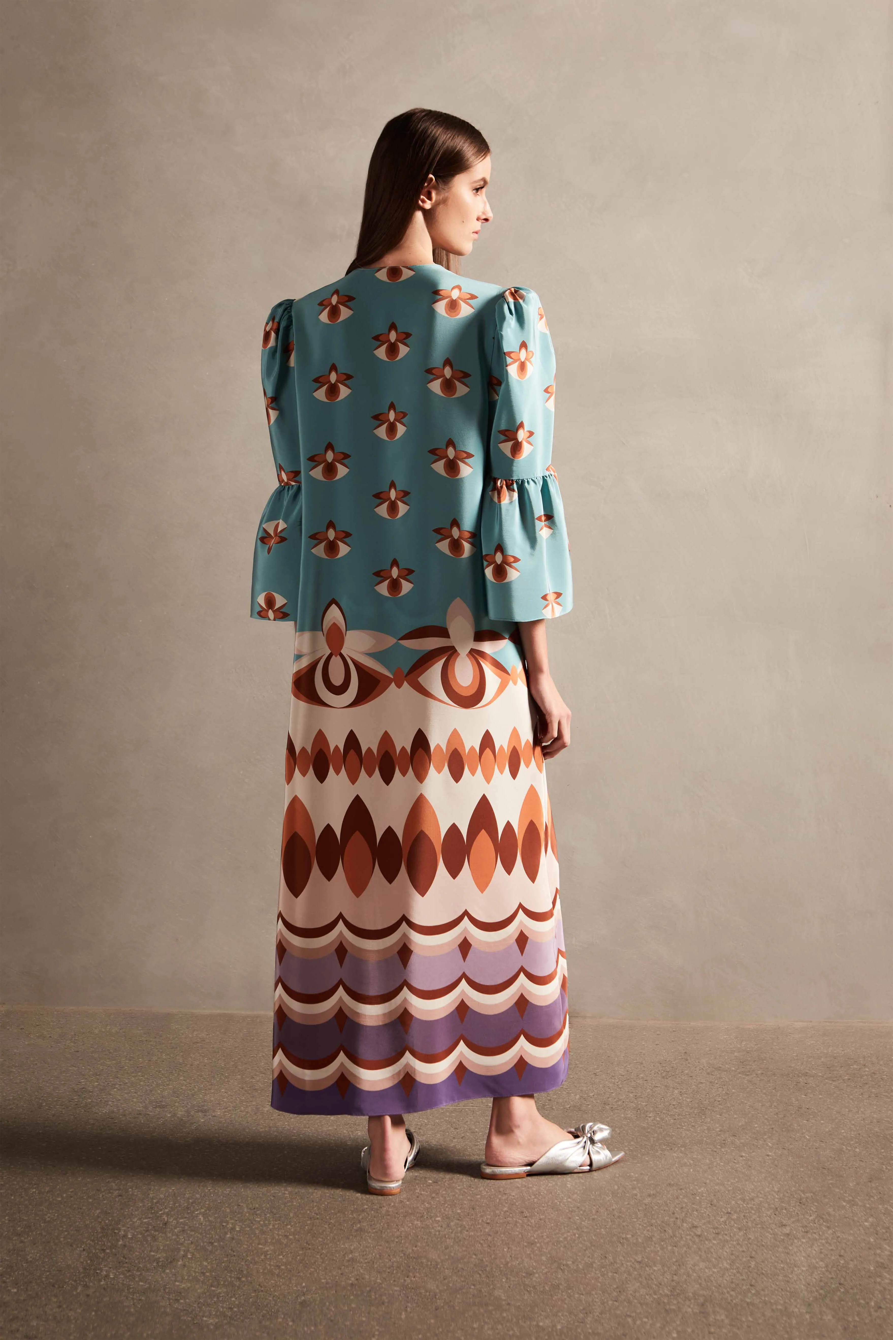 Vintage Orchid Long Robe sold by Adriana Degreas product image thumbnail 2
