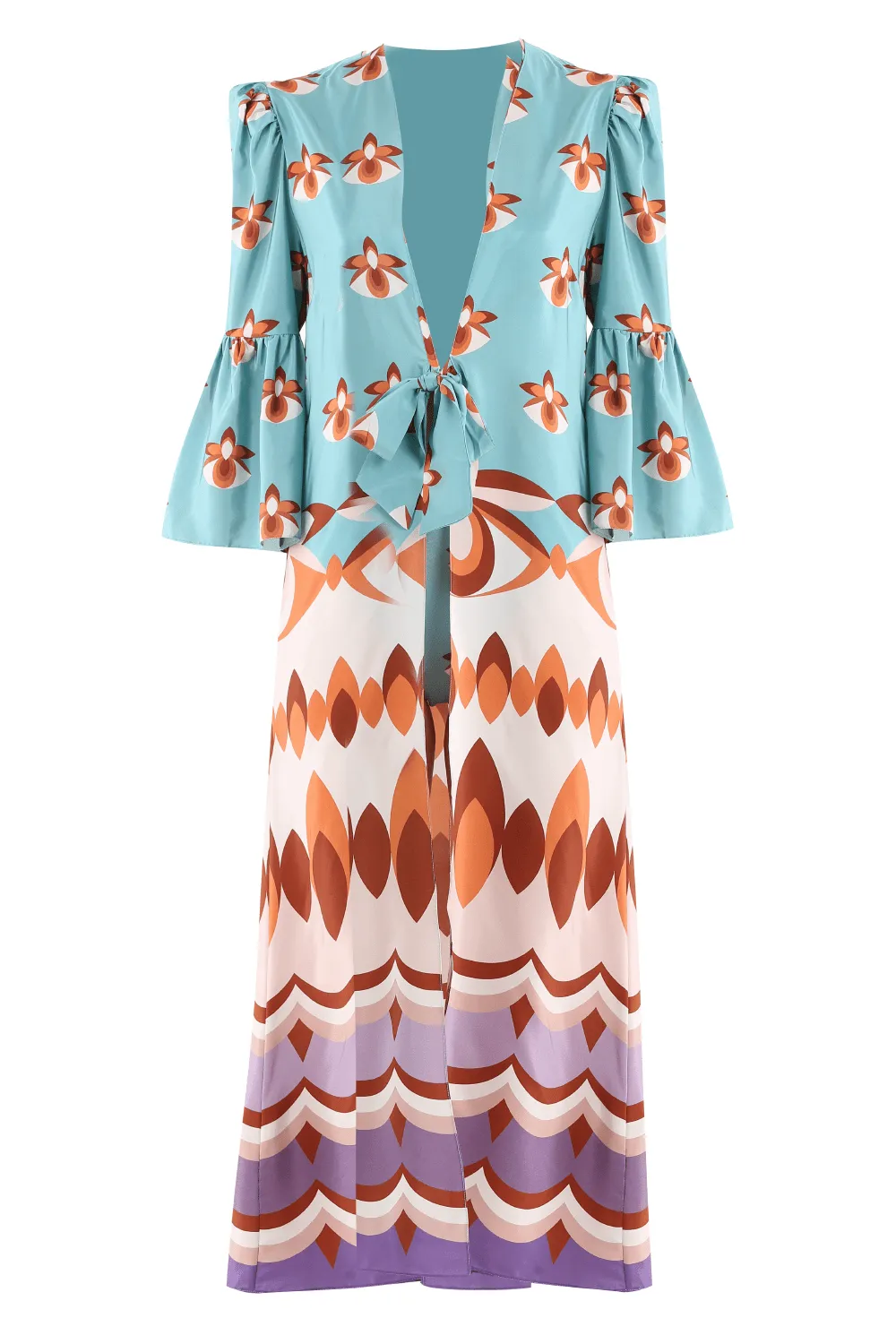 Vintage Orchid Long Robe sold by Adriana Degreas product image thumbnail 4