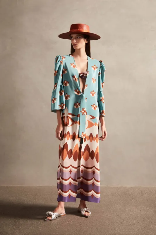 Vintage Orchid Long Robe made by Adriana Degreas