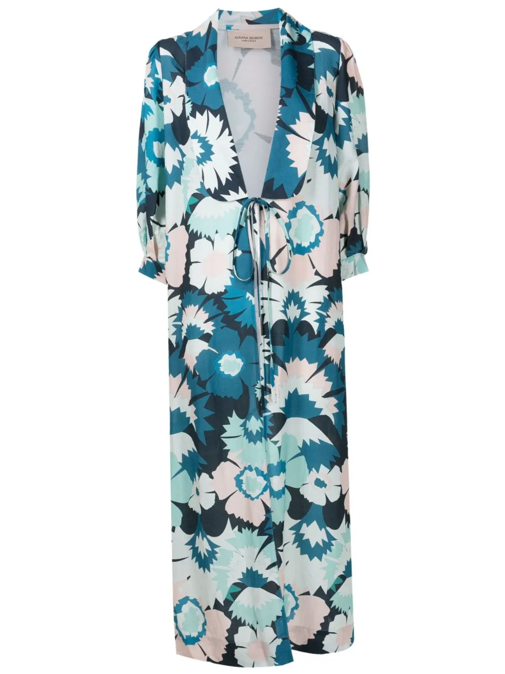 Flower Power Long Robe sold by Adriana Degreas product image thumbnail 3