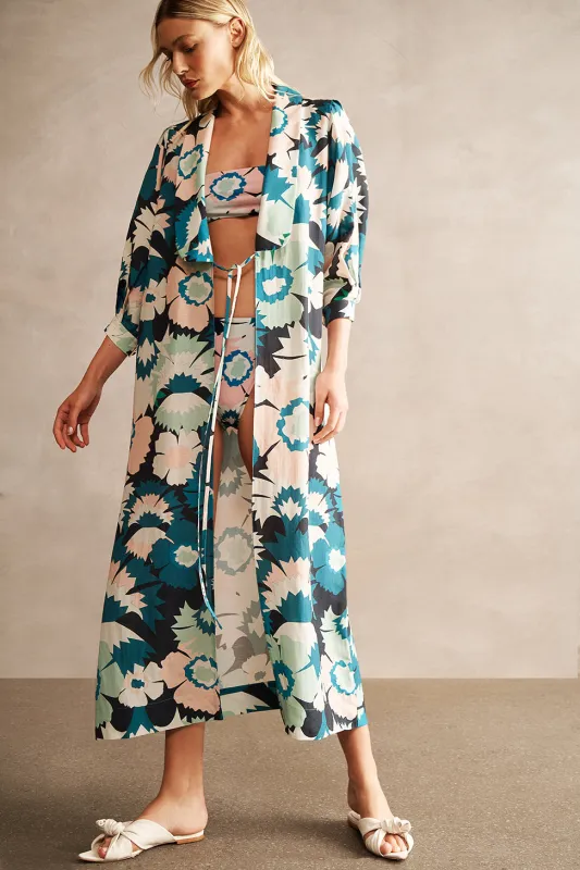 Flower Power Long Robe made by Adriana Degreas