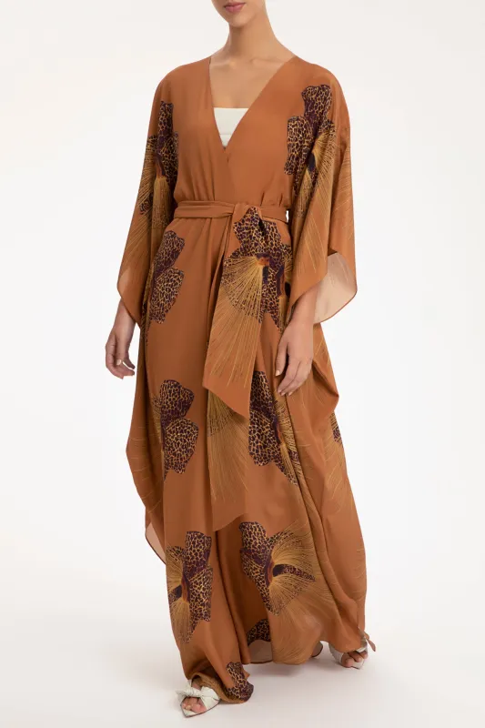 Orchids Long Robe made by Adriana Degreas