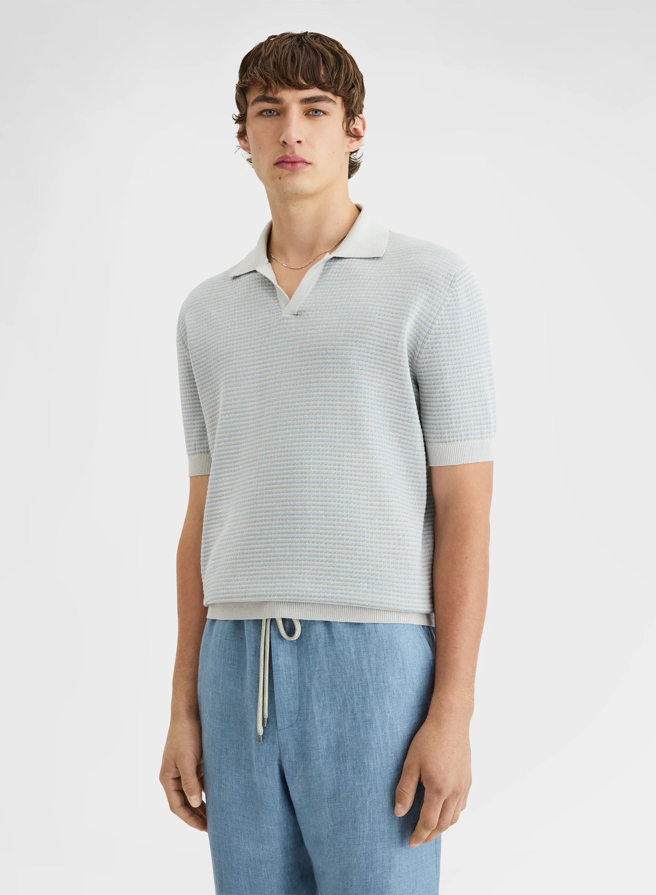 SHORT SLEEVE POLO STONE sold by Agnona product image thumbnail 3