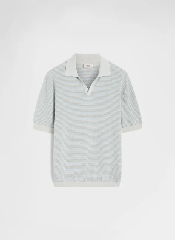 SHORT SLEEVE POLO STONE made by Agnona