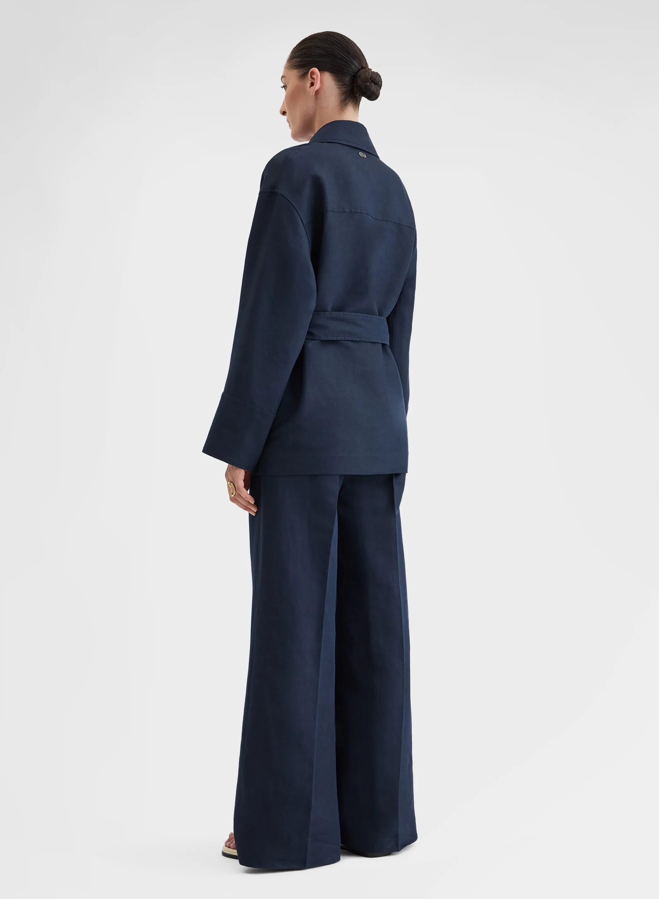 COTTON BLEND TWILL SAHARIANA NAVY sold by Agnona product image thumbnail 4