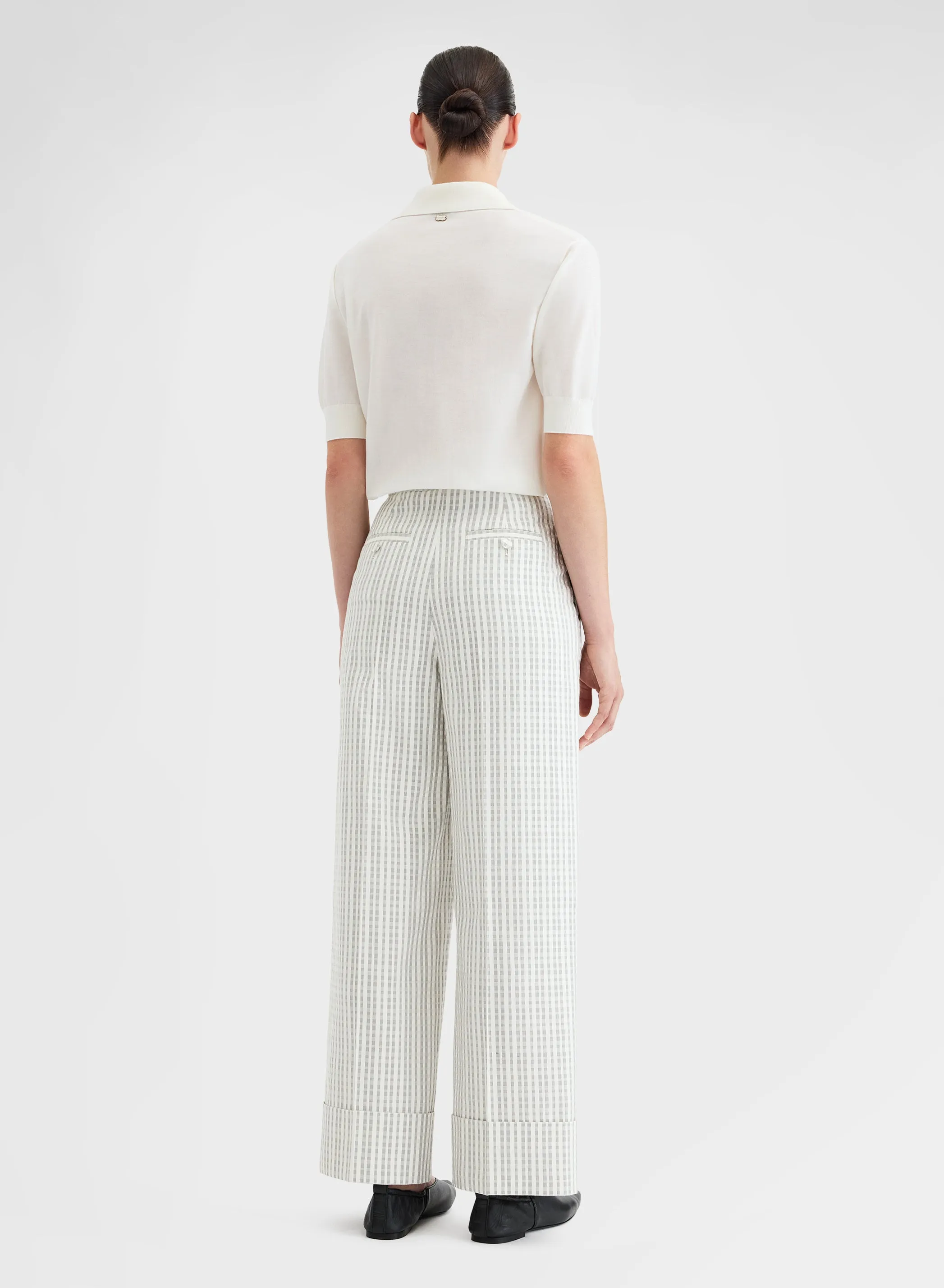 MID SLEEVE POLO WHITE WOOL sold by Agnona product image thumbnail 4