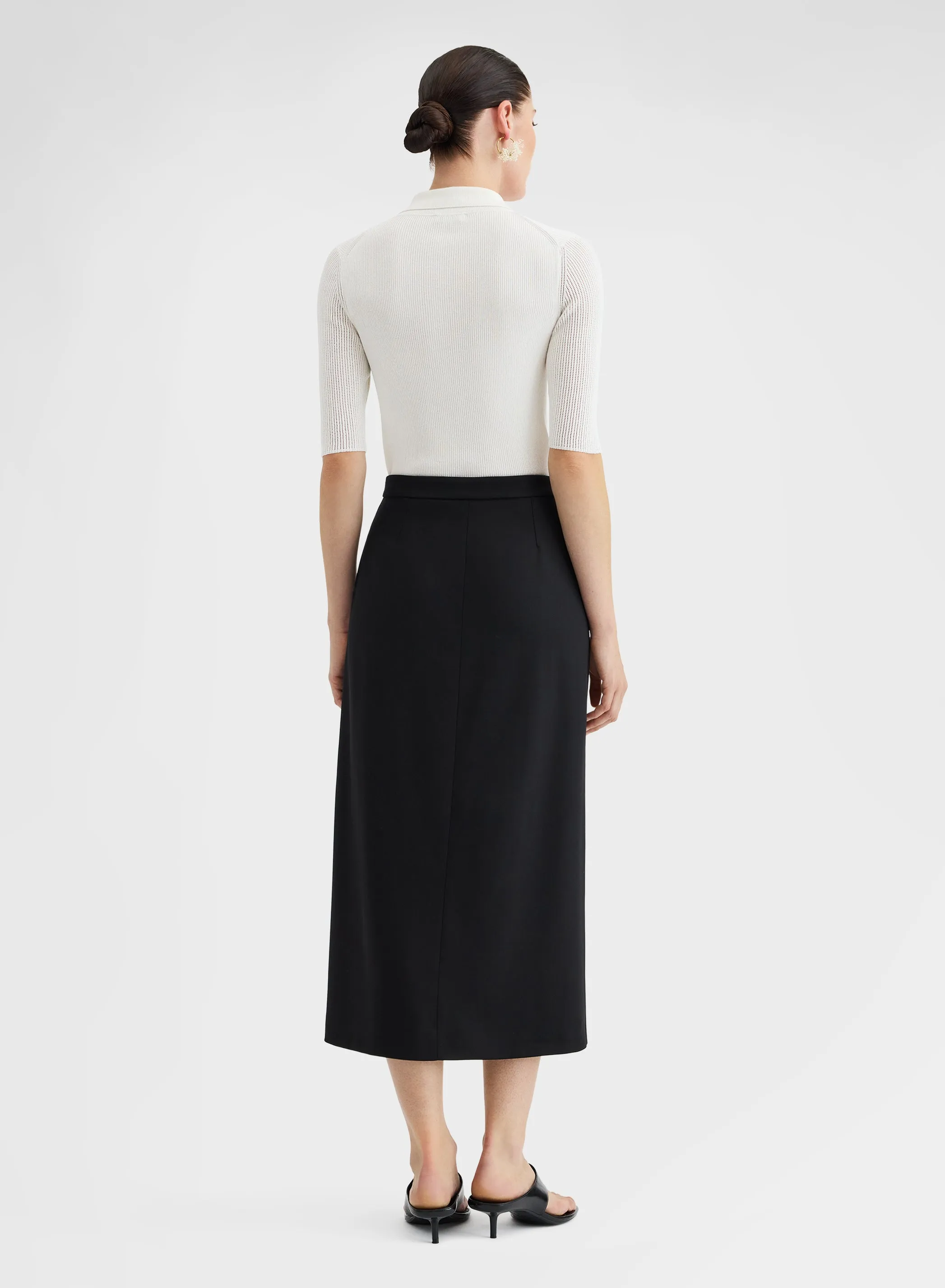 LONG SLEEVE POLO WHITE sold by Agnona product image thumbnail 4