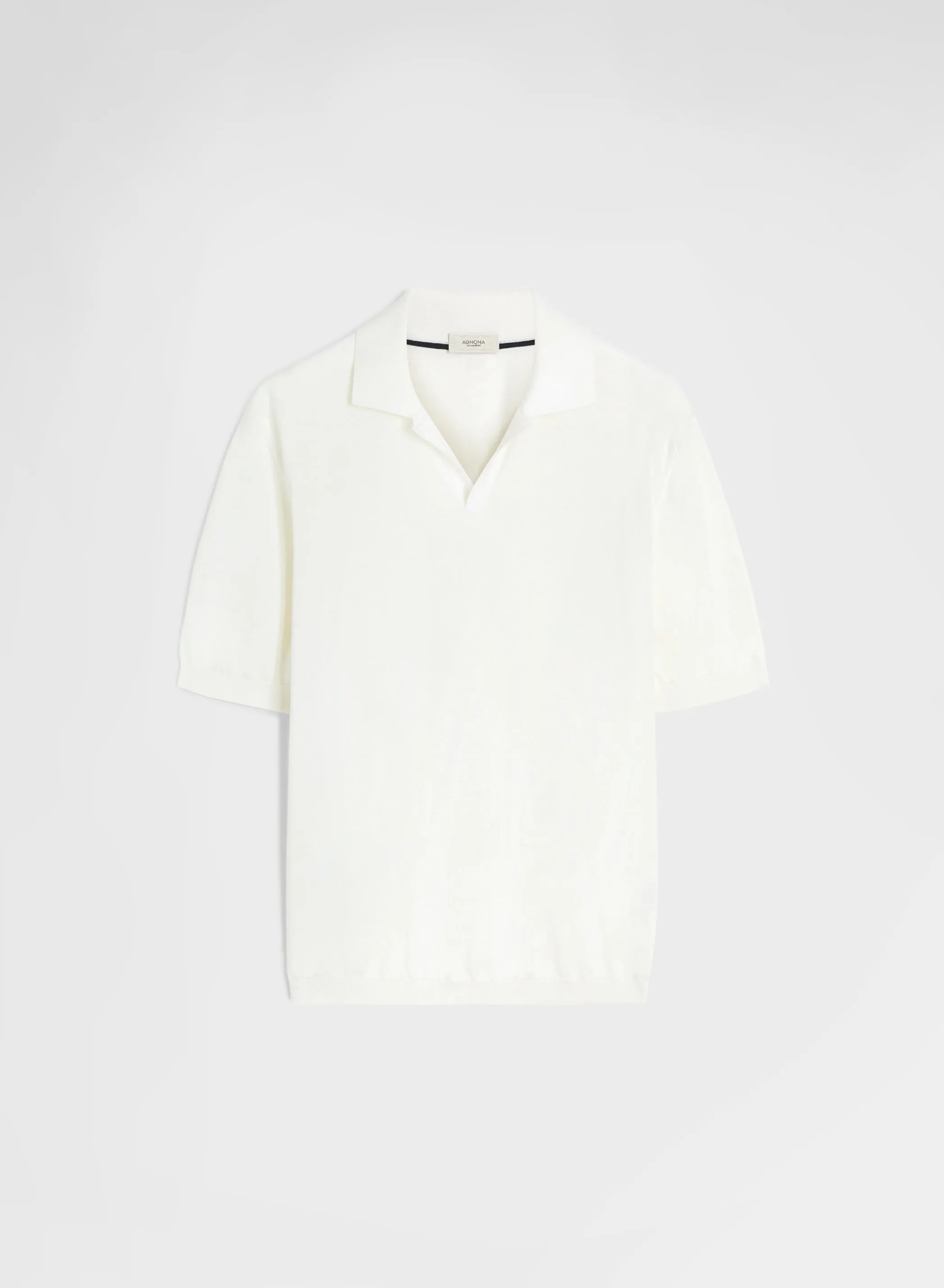 SHORT SLEEVE POLO WHITE sold by Agnona
