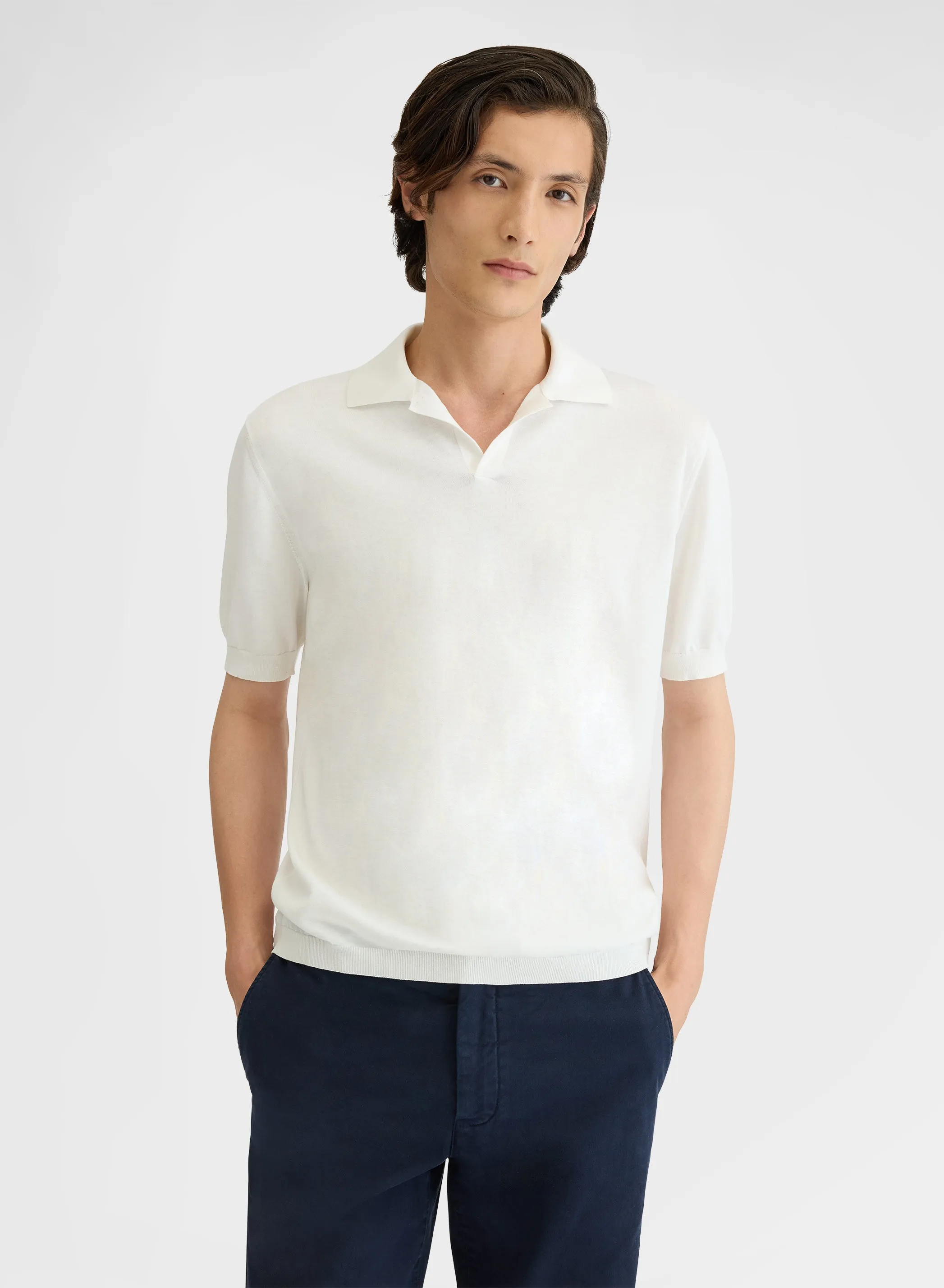 SHORT SLEEVE POLO WHITE sold by Agnona product image thumbnail 3