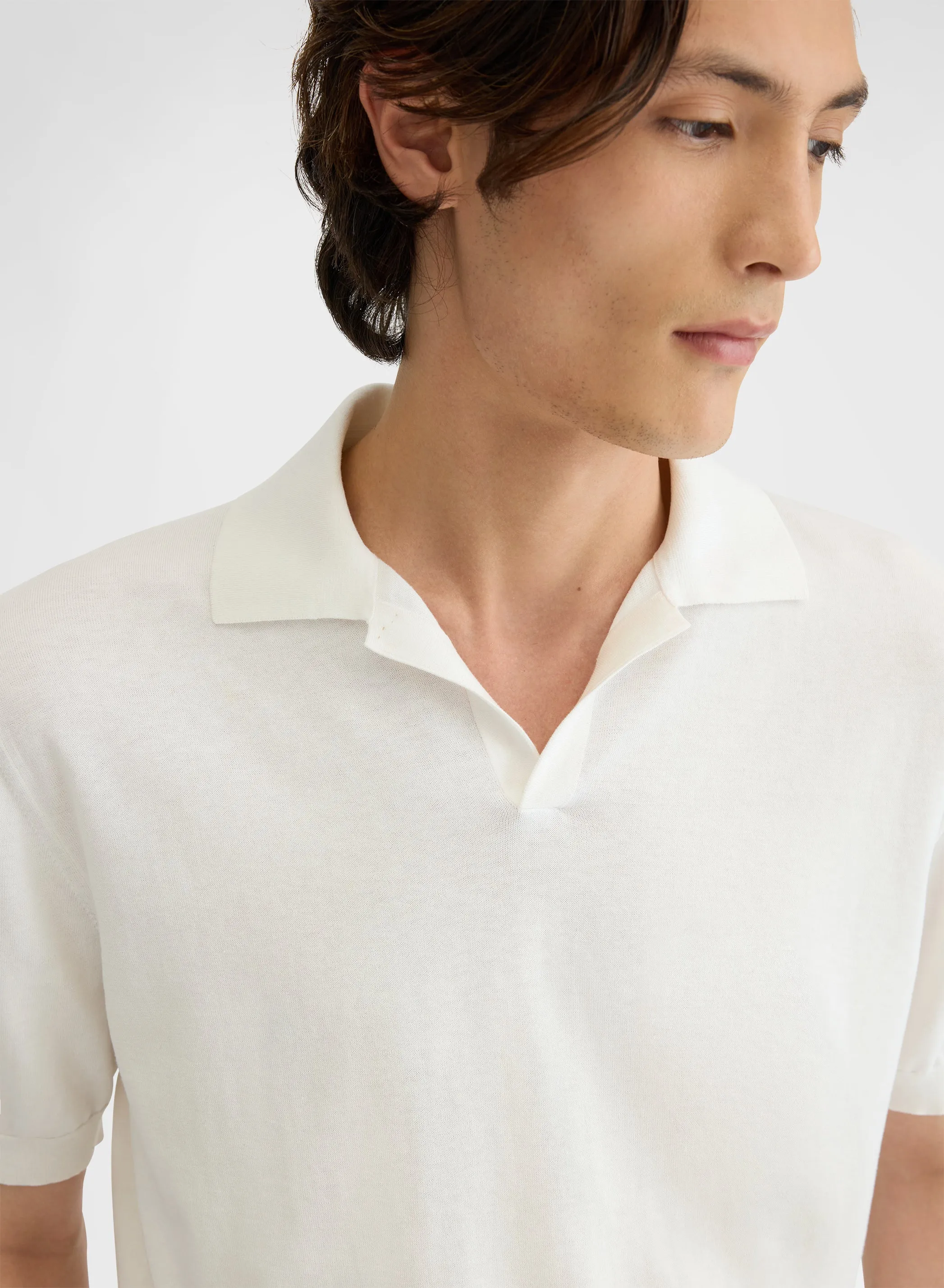 SHORT SLEEVE POLO WHITE sold by Agnona product image thumbnail 5