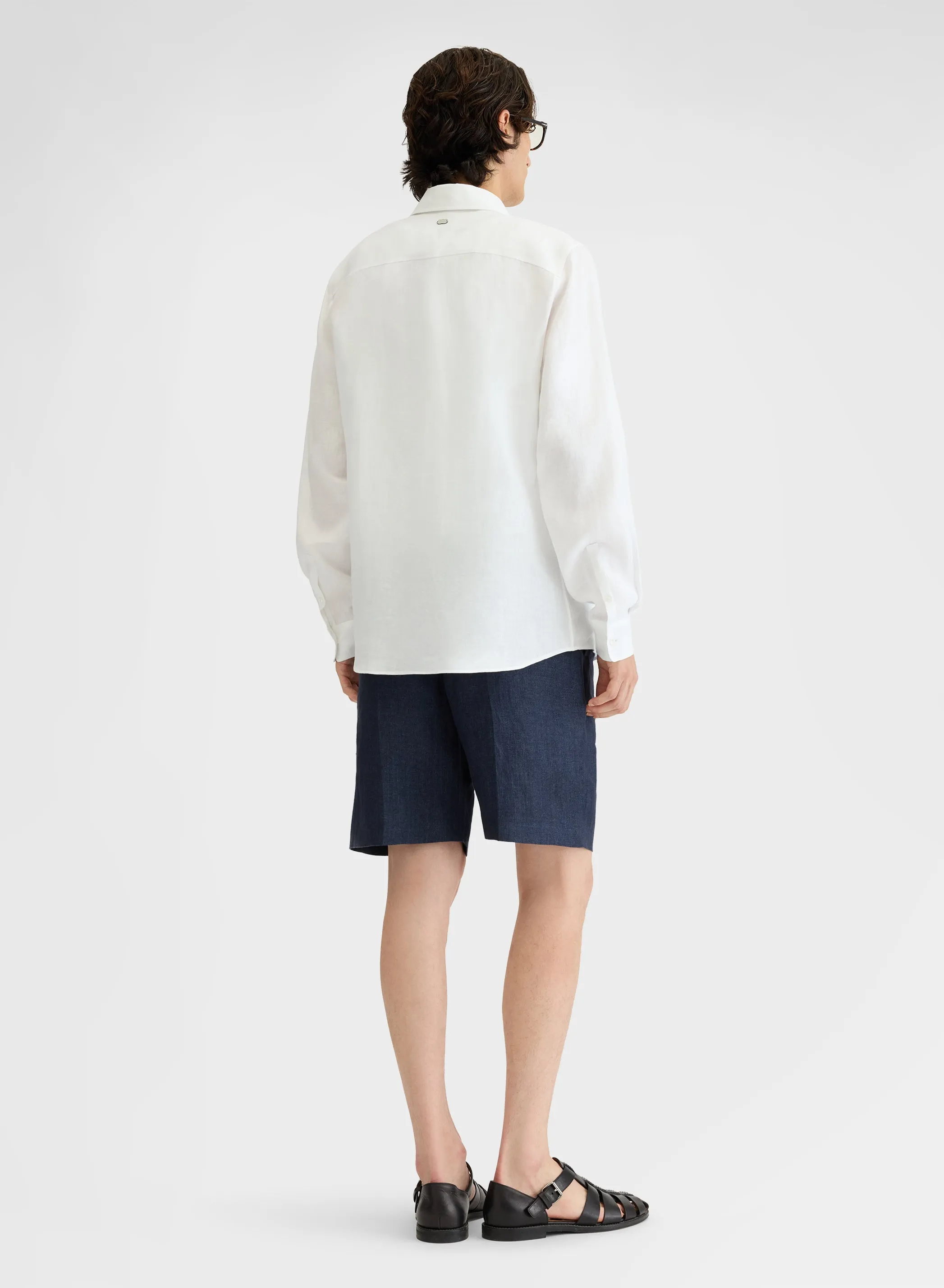 LIGHT LINEN SHIRT WHITE sold by Agnona product image thumbnail 4