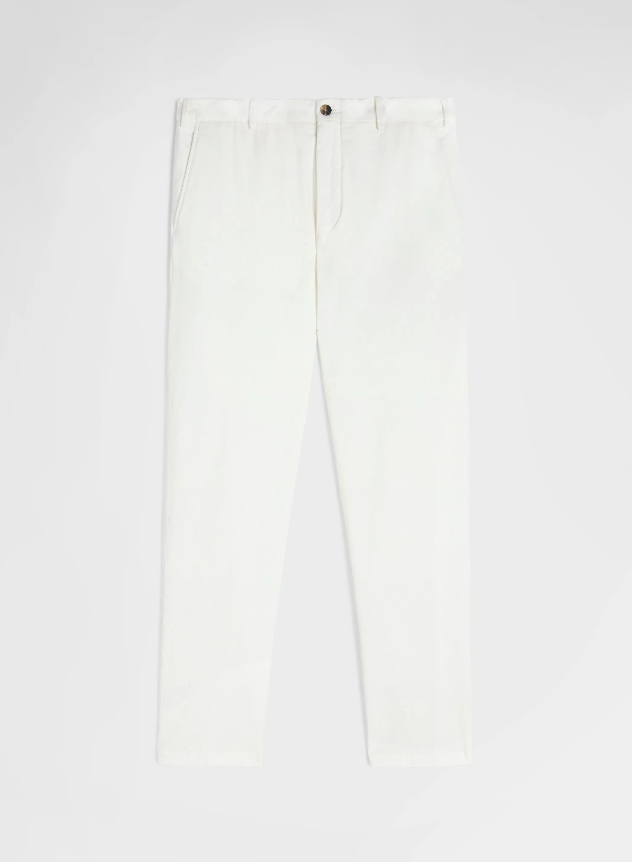 COTTON STRETCH GARMENT DYED WHITE sold by Agnona
