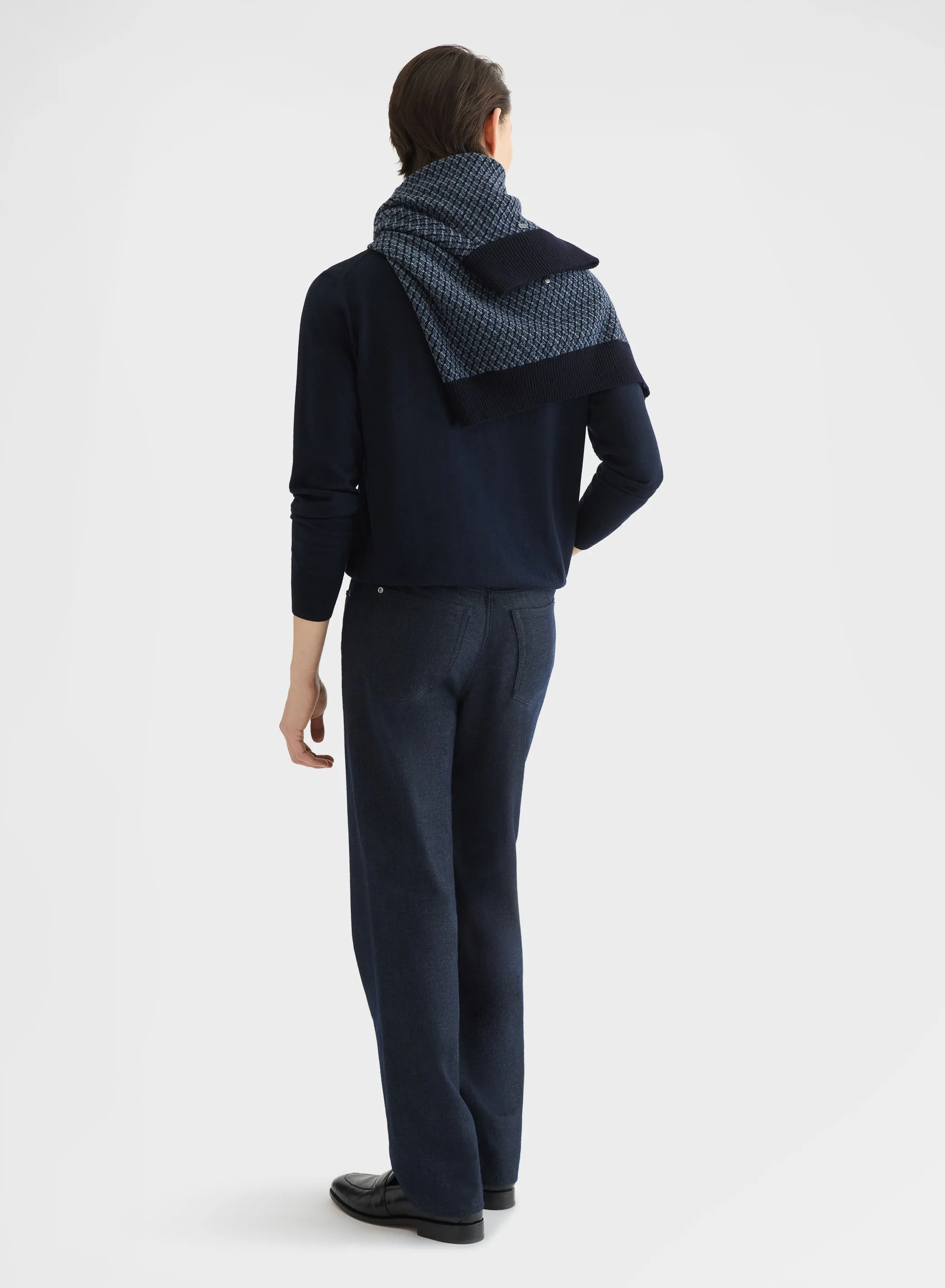 FINE WOOL SILK CASHMERE CREWNECK NIGHT sold by Agnona product image thumbnail 4