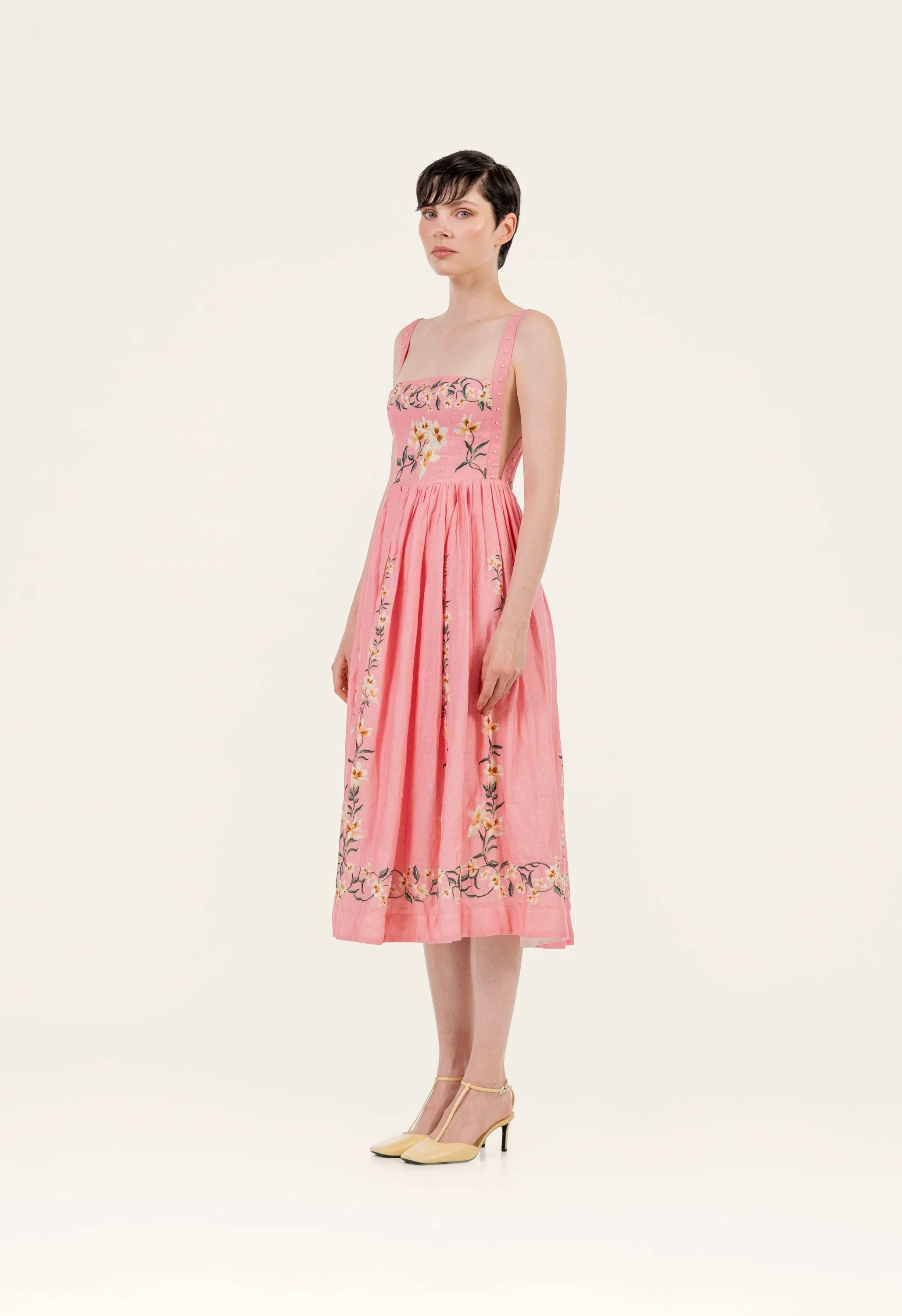 Mielero Promesa Midi Dress sold by AGUA by Agua Bendita product image thumbnail 5