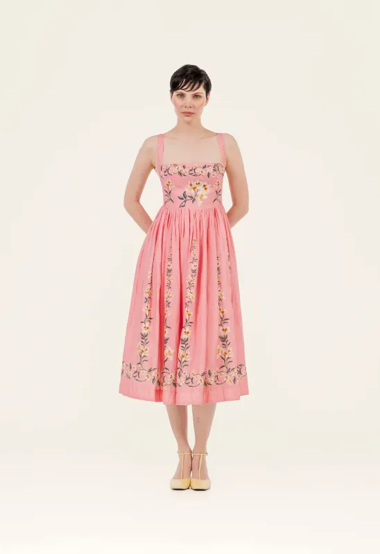 Mielero Promesa Midi Dress made by AGUA by Agua Bendita