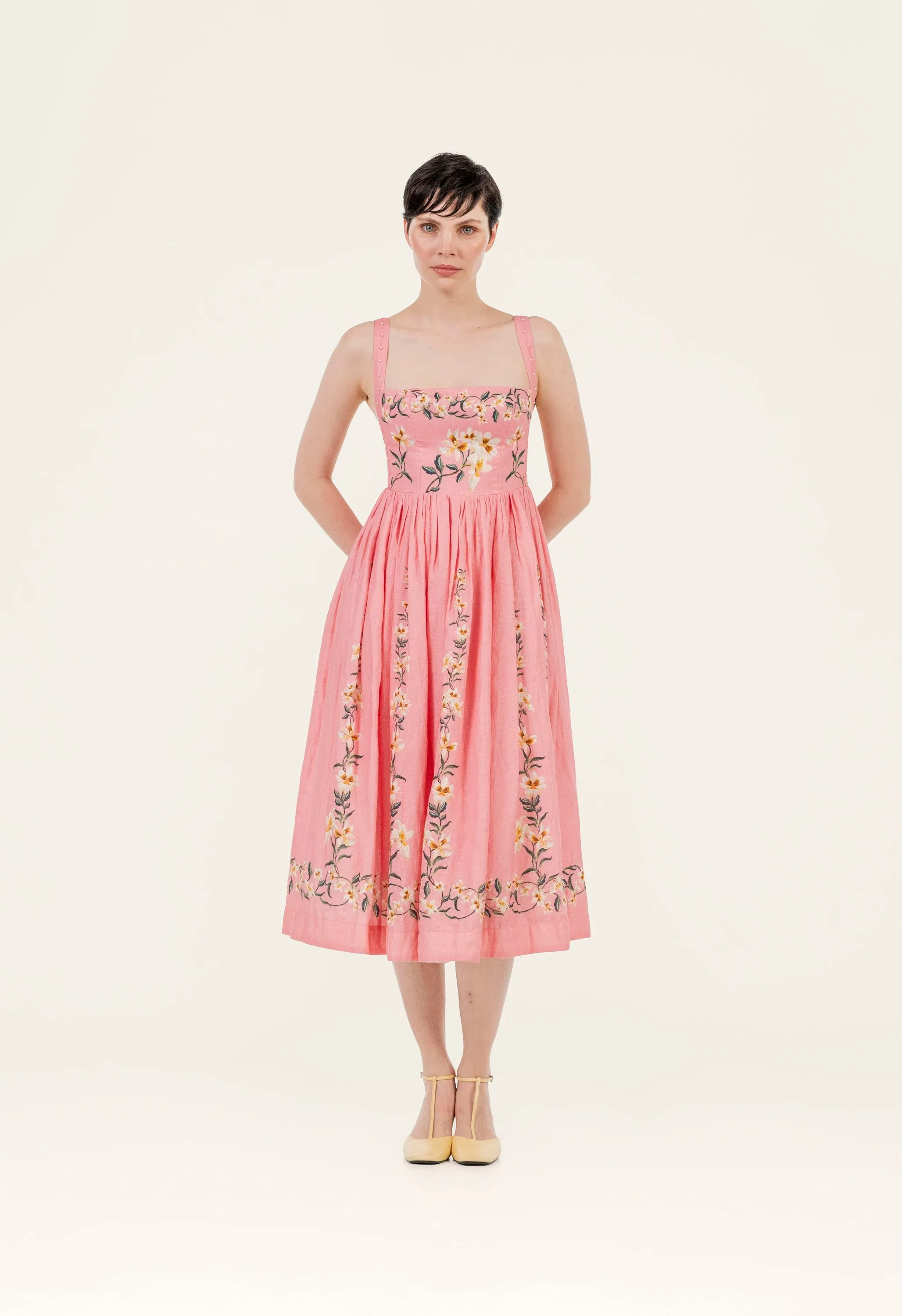 Mielero Promesa Midi Dress sold by AGUA by Agua Bendita