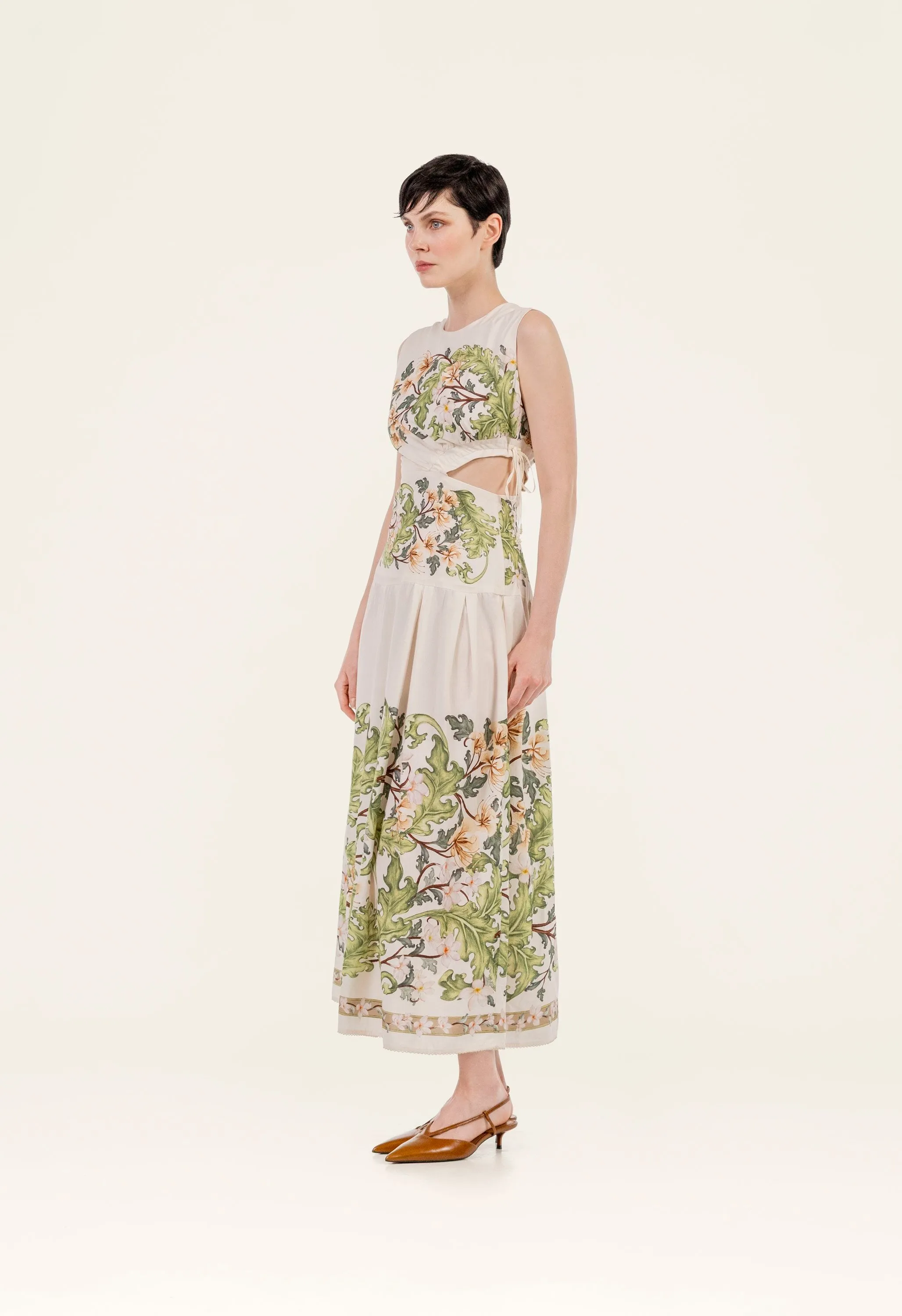Otoño Anhelo Midi Dress sold by AGUA by Agua Bendita product image thumbnail 4