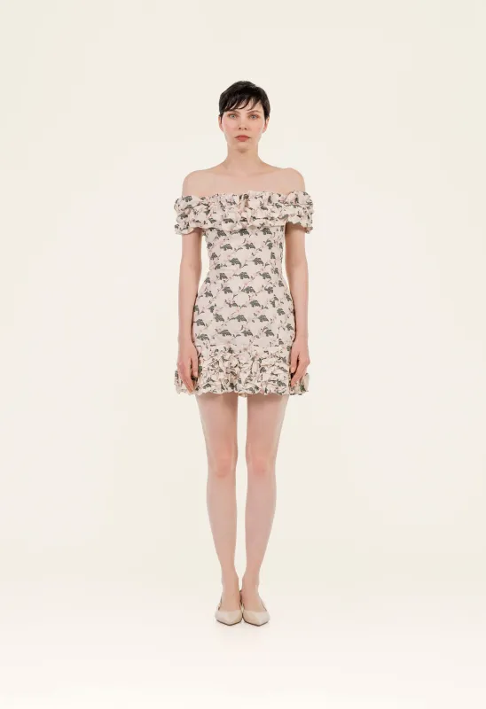 Jardin Anhelo Mini Dress made by AGUA by Agua Bendita
