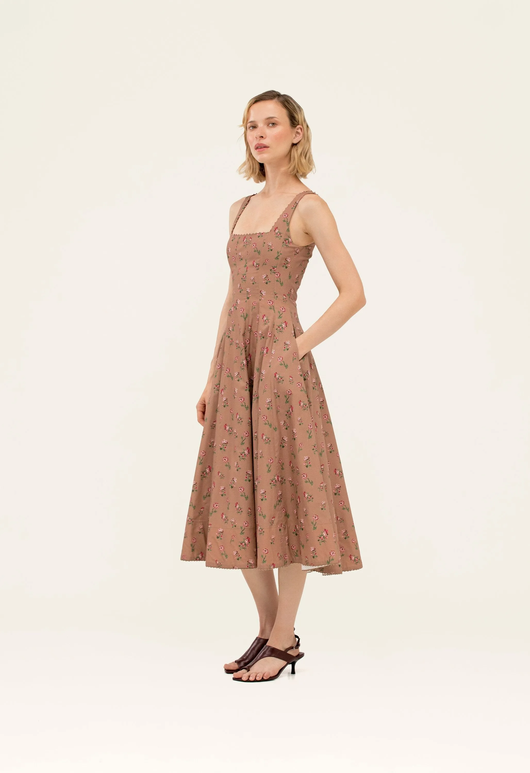 Frontera Quebrada Midi Dress sold by AGUA by Agua Bendita product image thumbnail 3