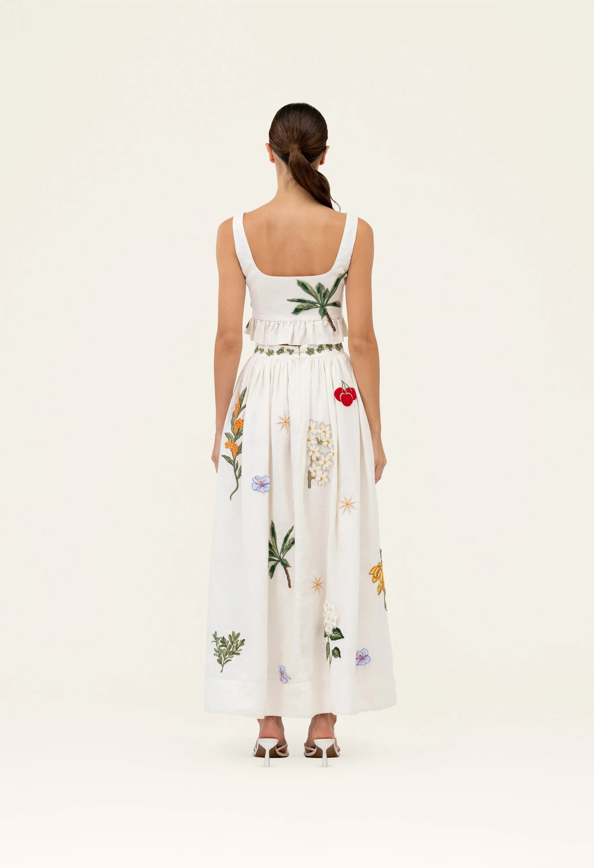Tangelo Wild Maxi Skirt sold by AGUA by Agua Bendita product image thumbnail 4