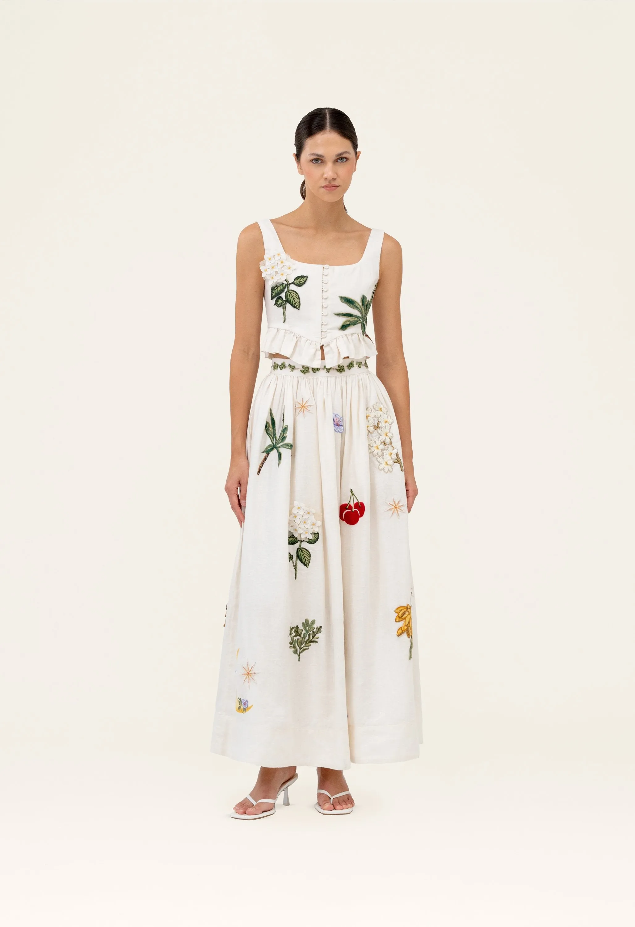 Tangelo Wild Maxi Skirt sold by AGUA by Agua Bendita product image thumbnail 3
