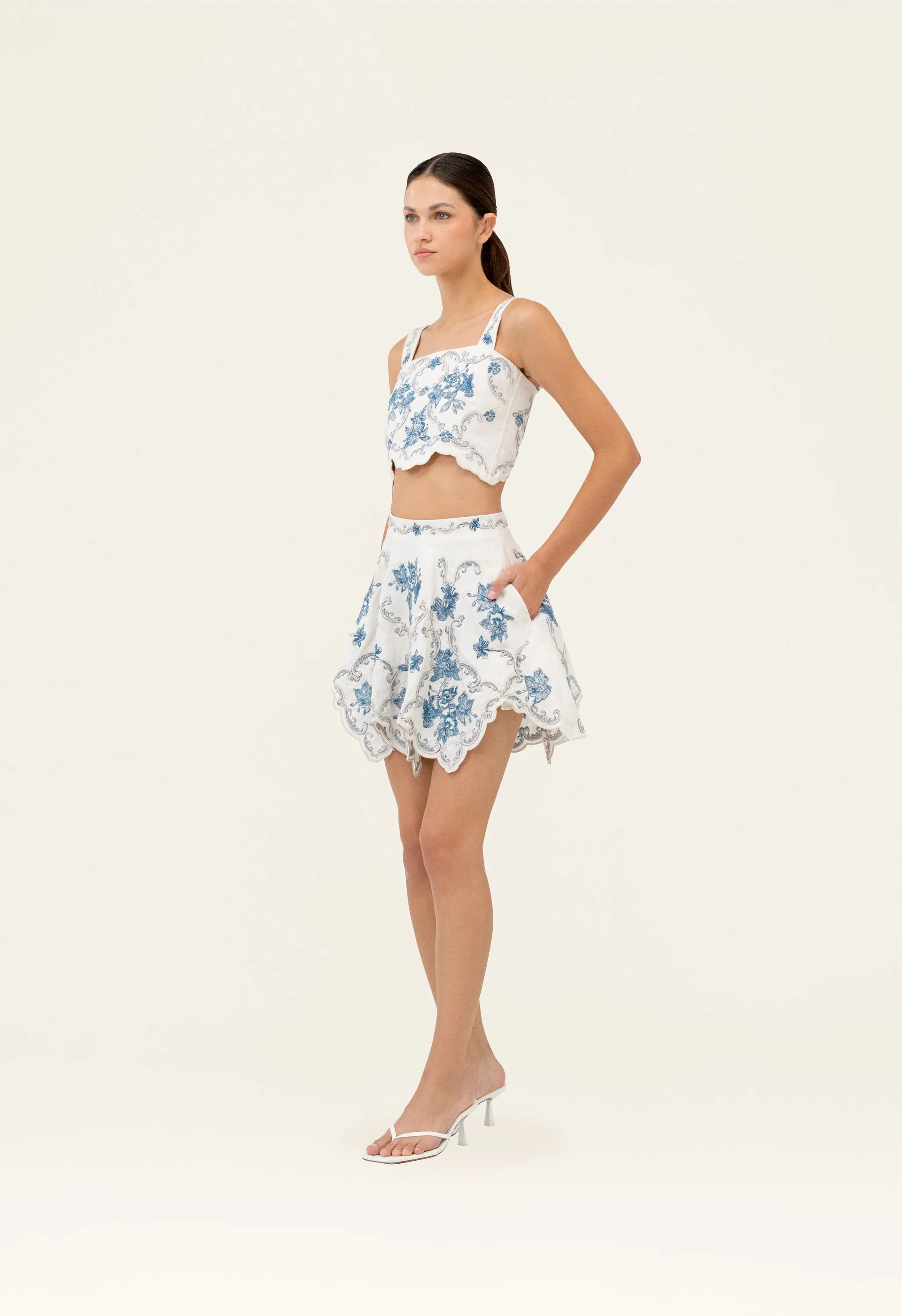 Luciana Gloriosa Cropped top sold by AGUA by Agua Bendita product image thumbnail 2