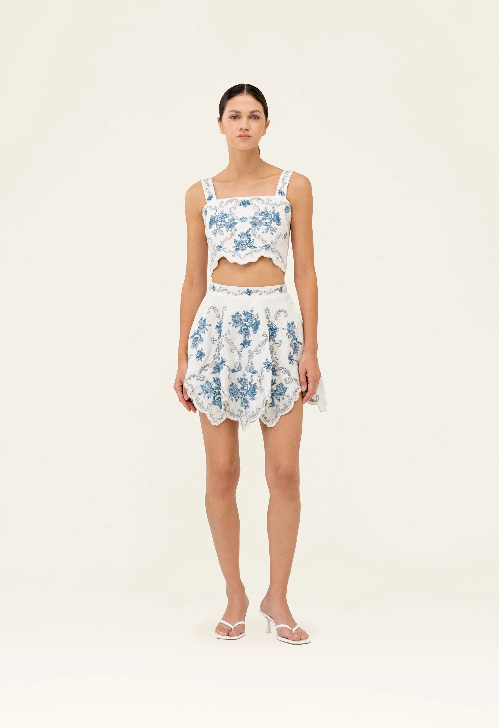 Luciana Gloriosa Cropped top sold by AGUA by Agua Bendita