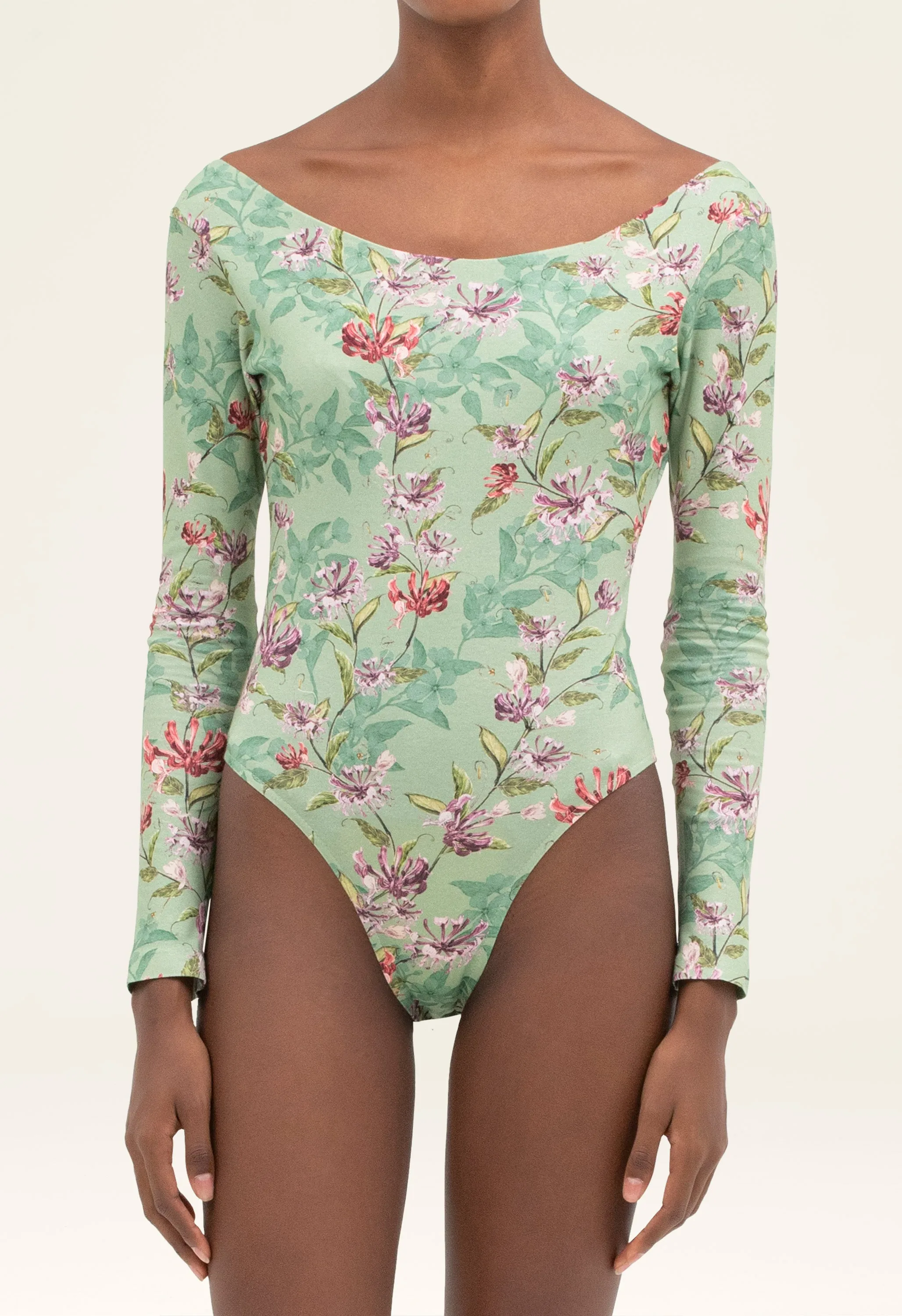 Palazzo Honeysuckle Bodysuit sold by AGUA by Agua Bendita product image thumbnail 5