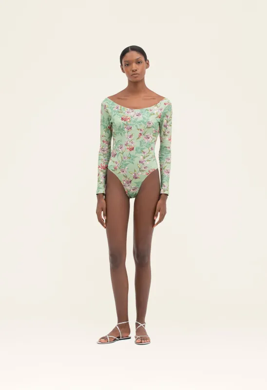 Palazzo Honeysuckle Bodysuit made by AGUA by Agua Bendita