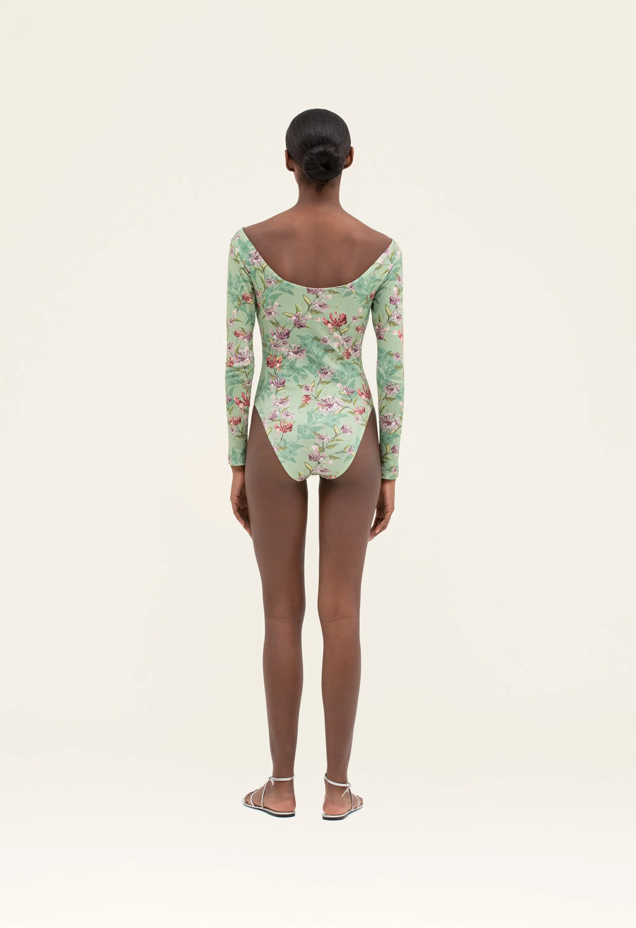 Palazzo Honeysuckle Bodysuit sold by AGUA by Agua Bendita product image thumbnail 4