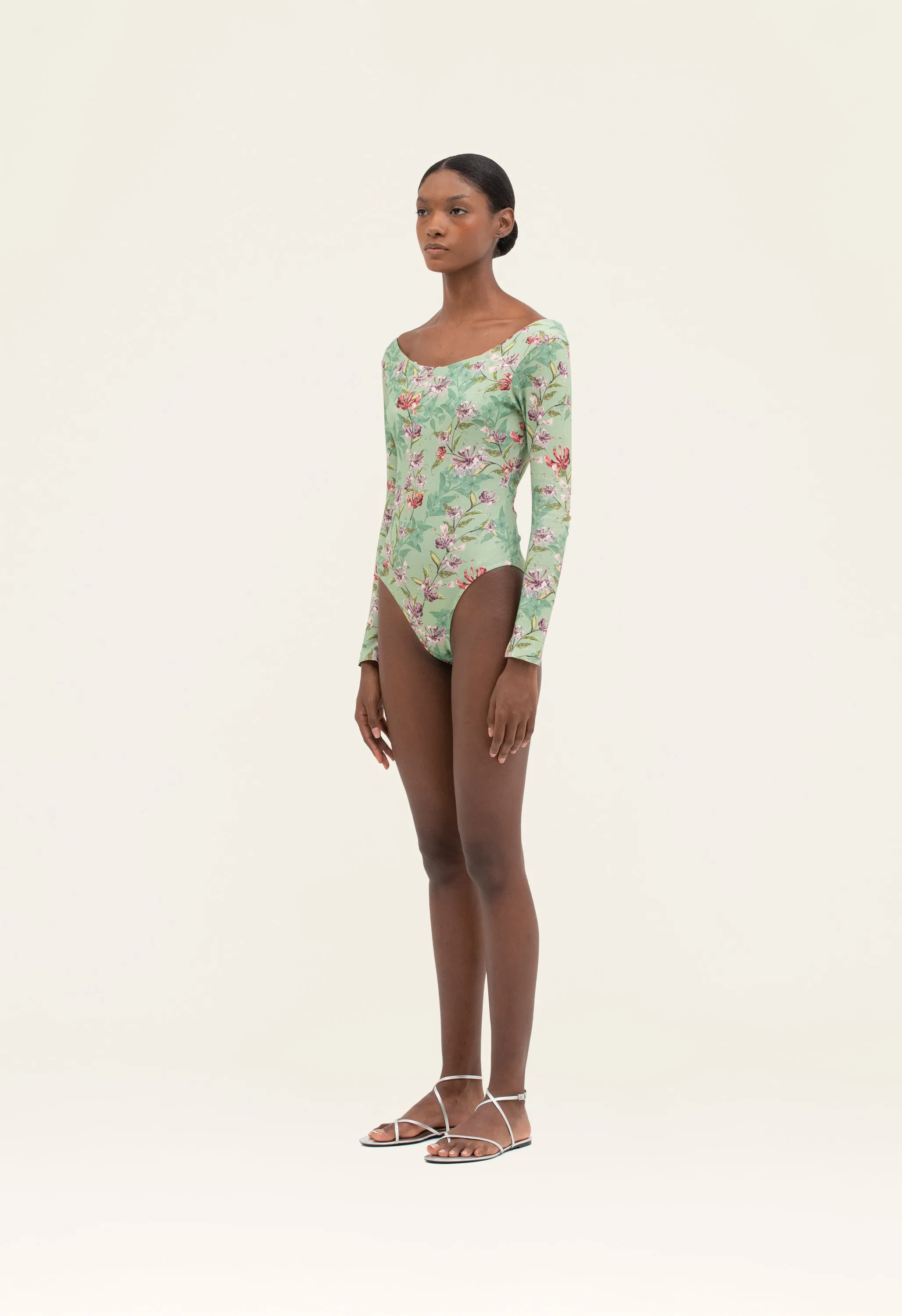 Palazzo Honeysuckle Bodysuit sold by AGUA by Agua Bendita product image thumbnail 3