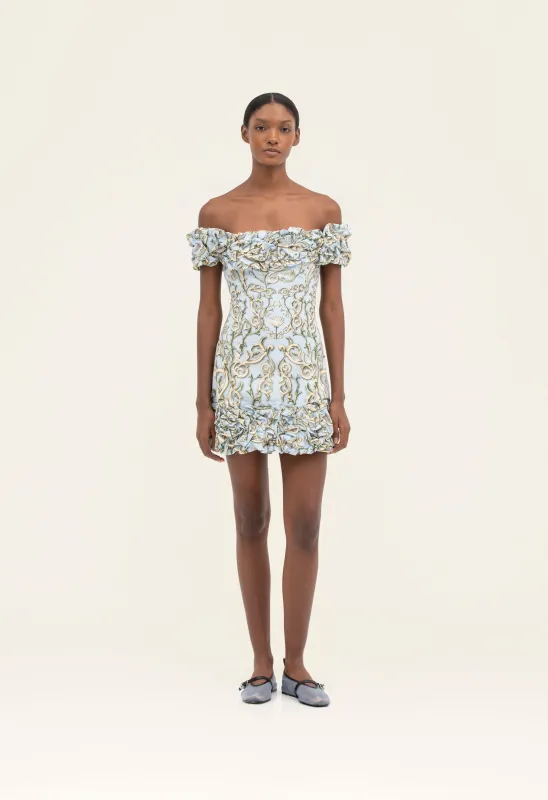 Jardín Soledad Mini Dress made by AGUA by Agua Bendita