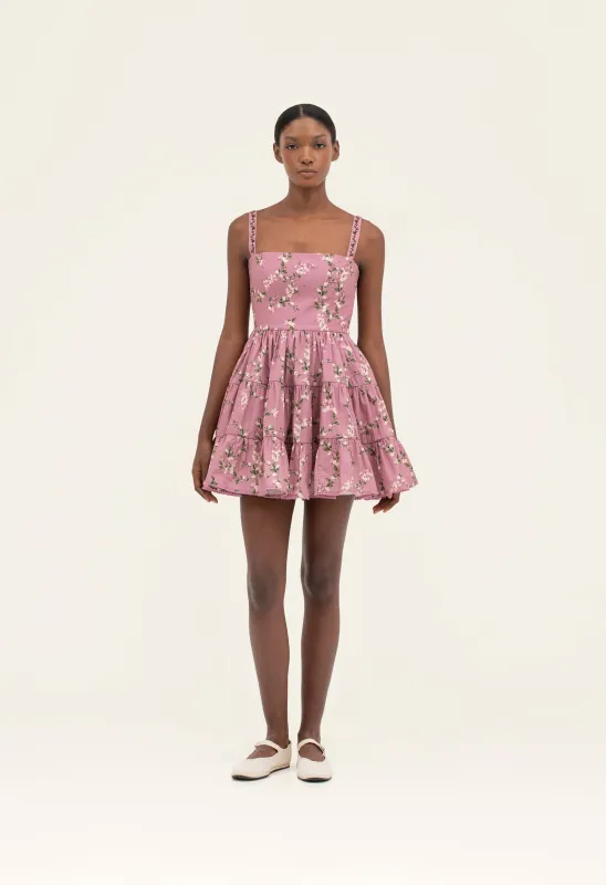 Lima Wisteria Mini Dress made by AGUA by Agua Bendita