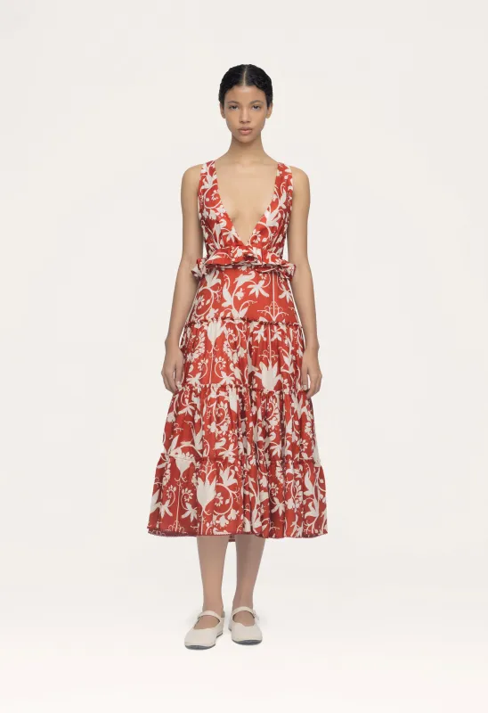 Lago Maiz Midi Dress made by alma