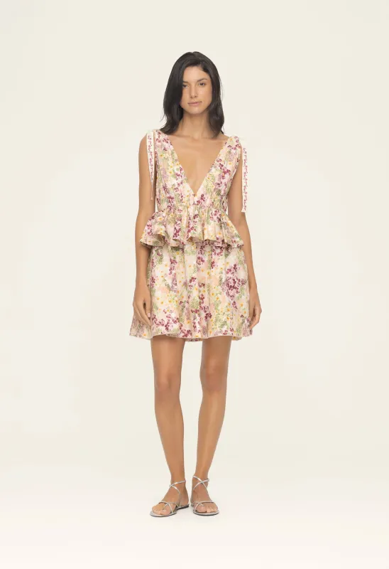 Infinito Florecer Mini Dress made by AGUA by Agua Bendita