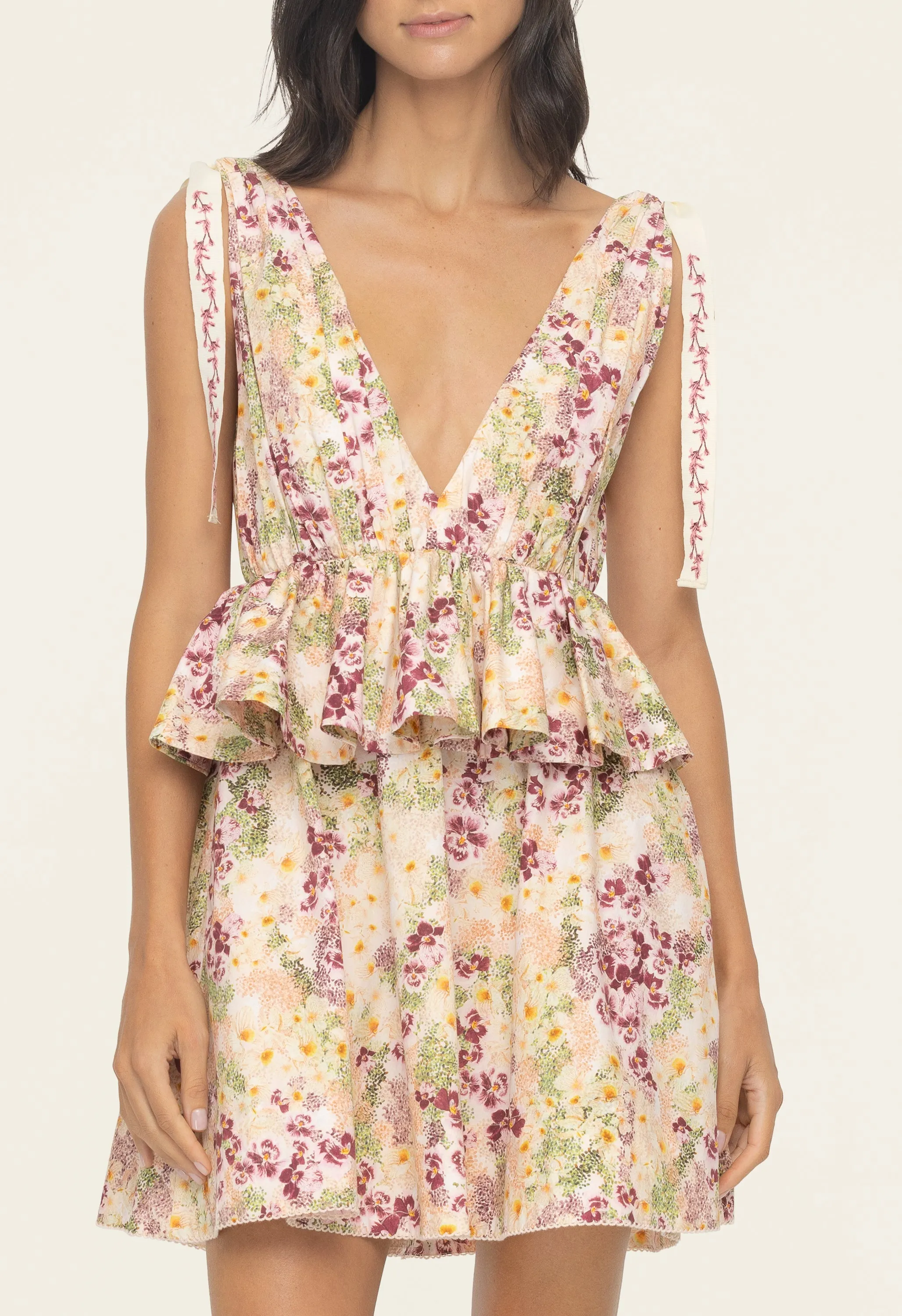 Infinito Florecer Mini Dress sold by AGUA by Agua Bendita product image thumbnail 5