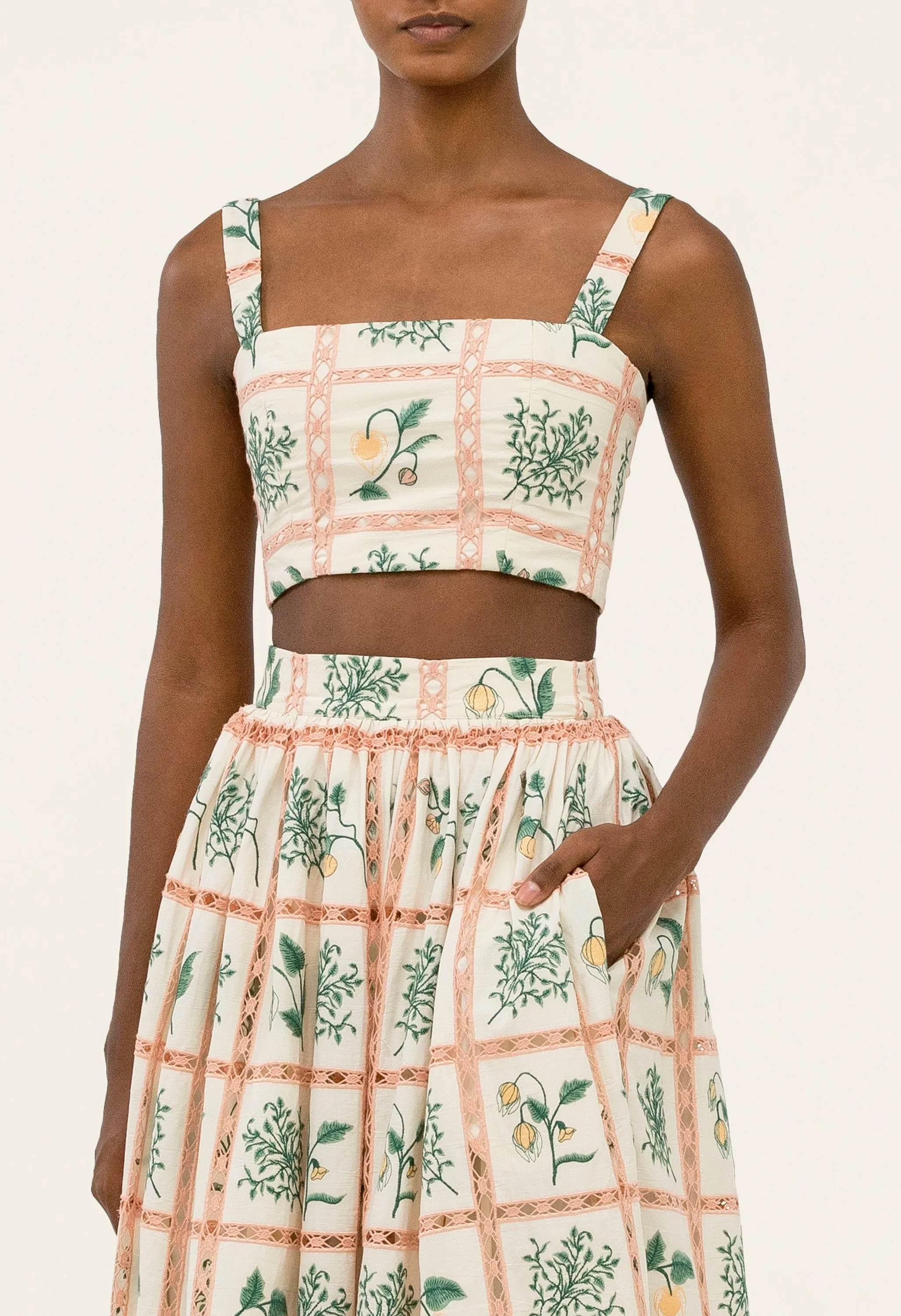 Tangelo Uchuva Maxi Skirt sold by AGUA by Agua Bendita product image thumbnail 5