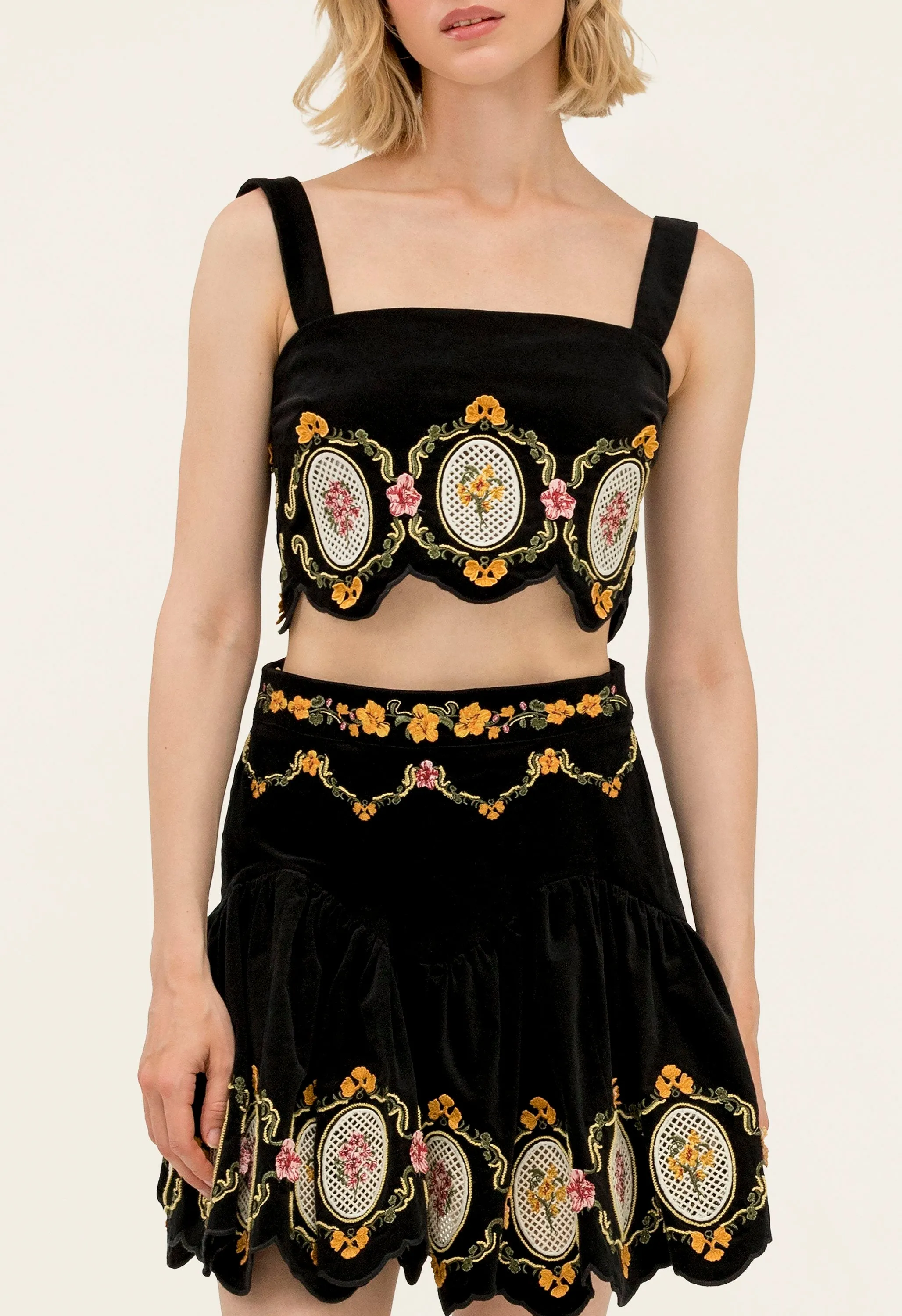 Luciana Cordillera Cropped top sold by AGUA by Agua Bendita product image thumbnail 5