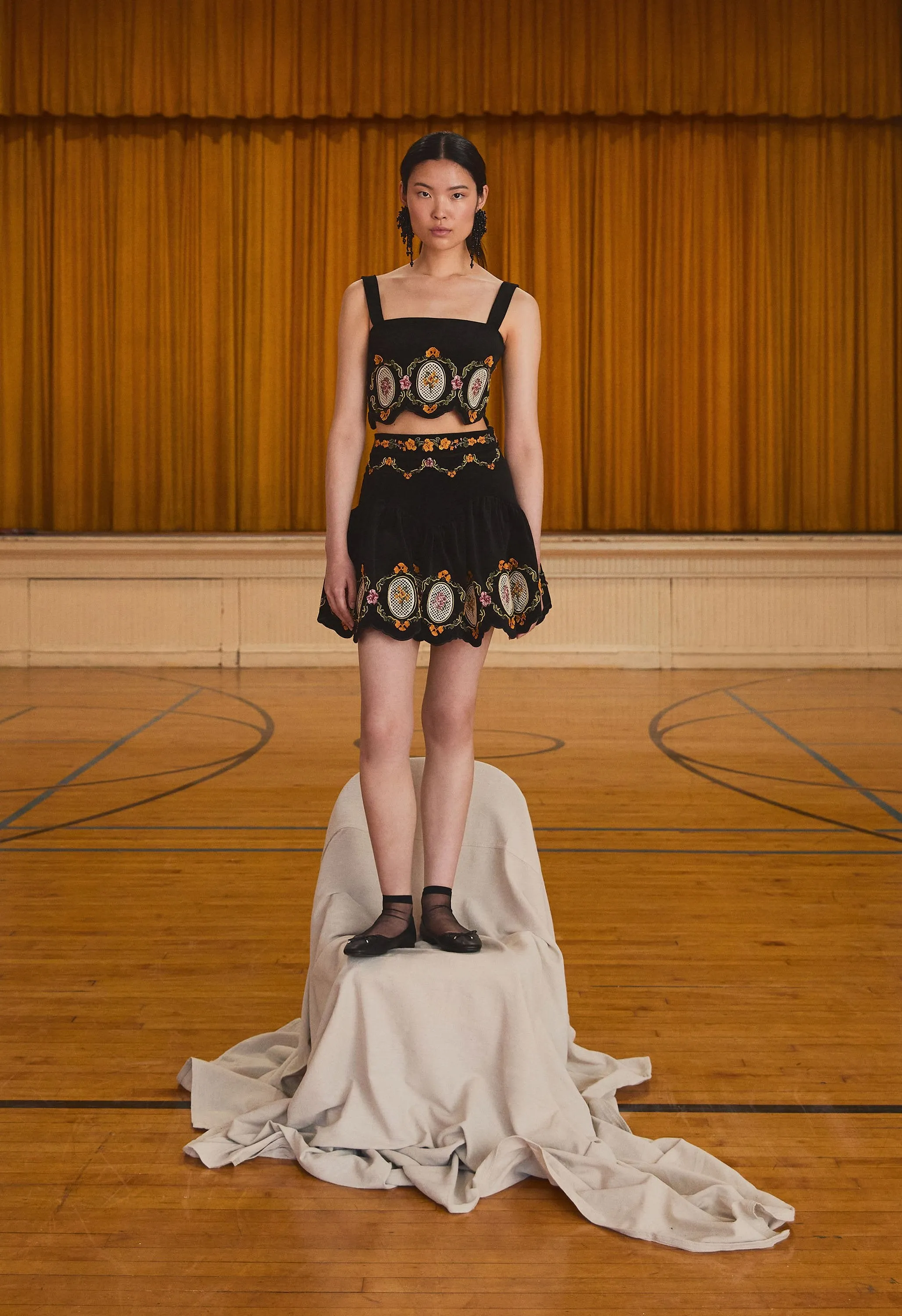 Luciana Cordillera Cropped top sold by AGUA by Agua Bendita product image thumbnail 2