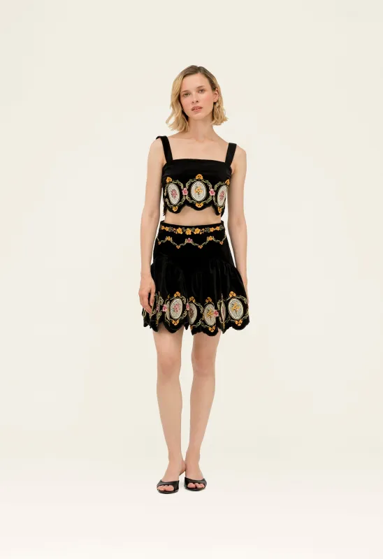 Luciana Cordillera Cropped top made by AGUA by Agua Bendita