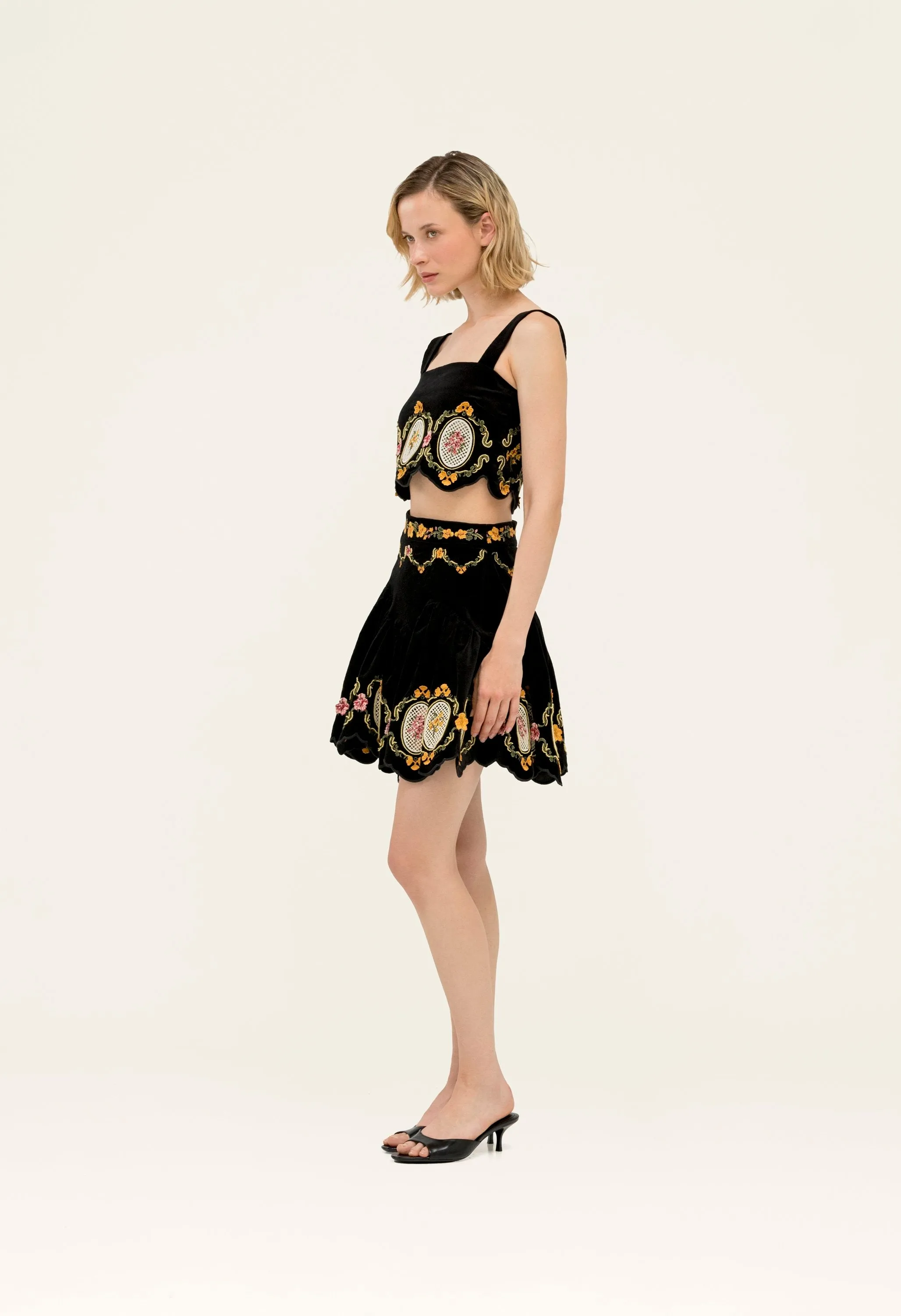 Luciana Cordillera Cropped top sold by AGUA by Agua Bendita product image thumbnail 3