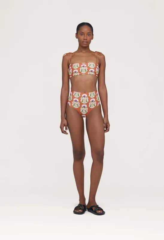 Magenta Trebol Bikini Bottom made by AGUA by Agua Bendita