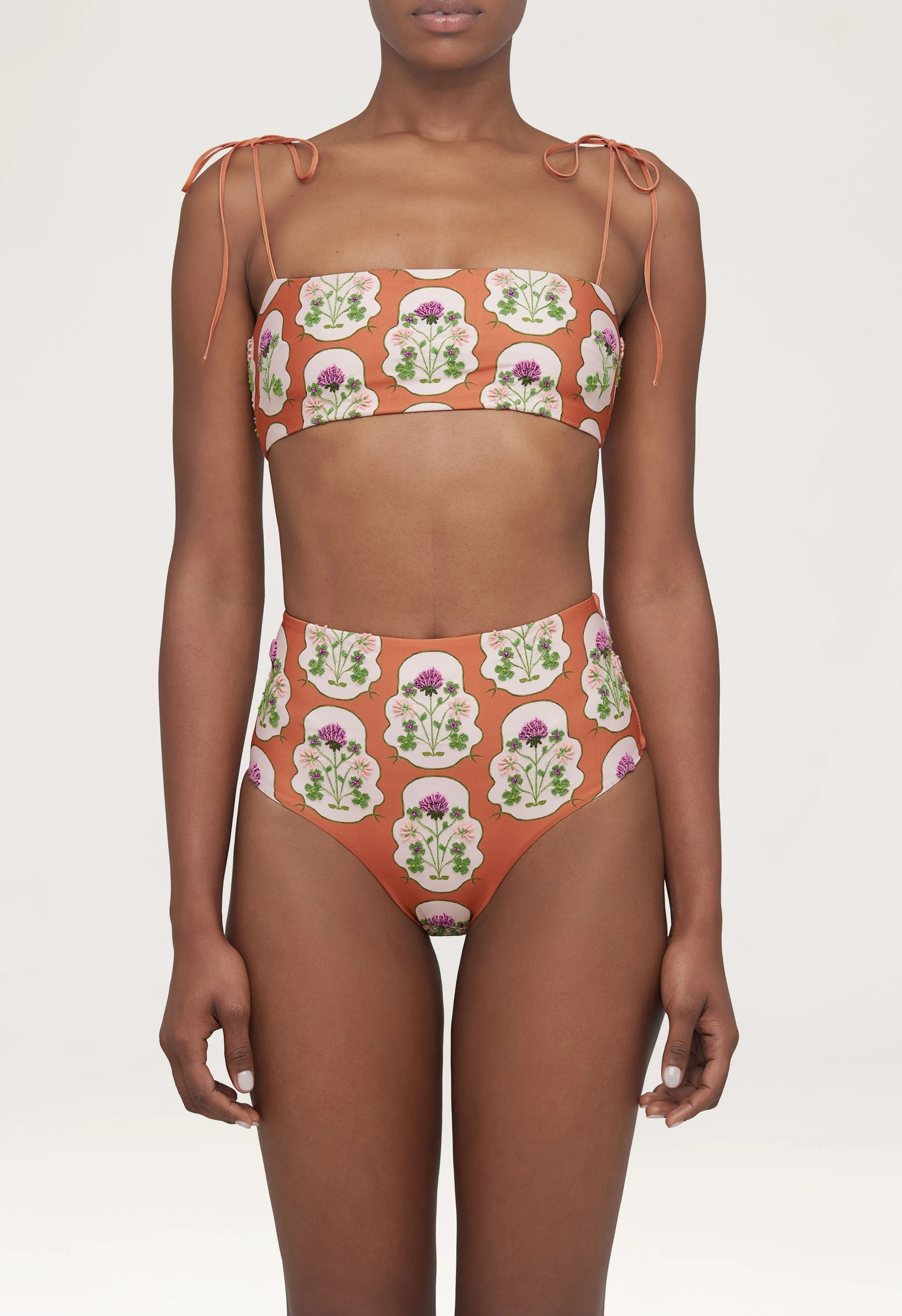 Magenta Trebol Bikini Bottom sold by AGUA by Agua Bendita product image thumbnail 3