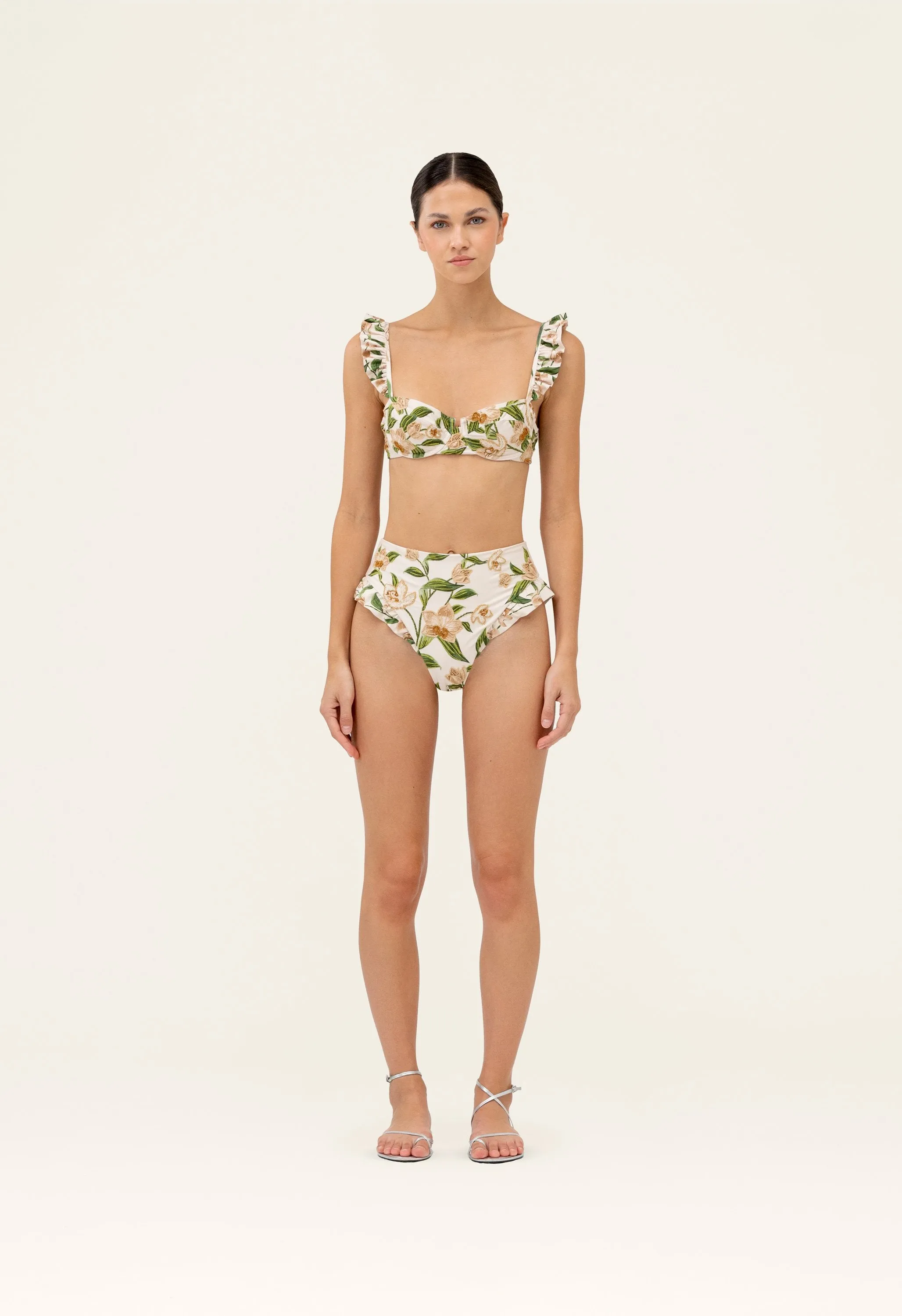 Jengibre Orquidea Bikini bottom sold by AGUA by Agua Bendita product image thumbnail 3
