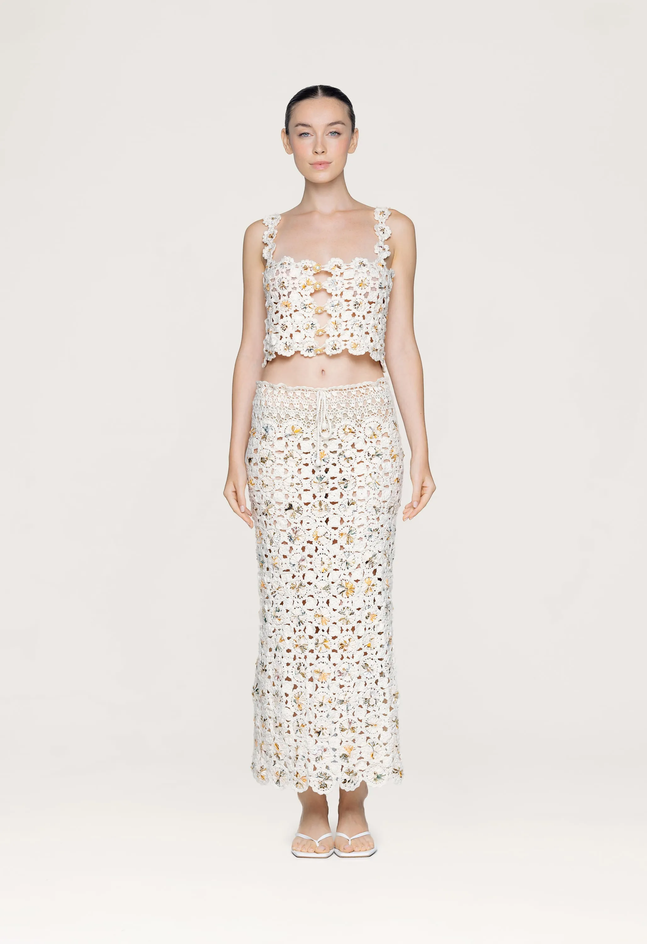 Zilia Caracola Cropped Top sold by AGUA by Agua Bendita