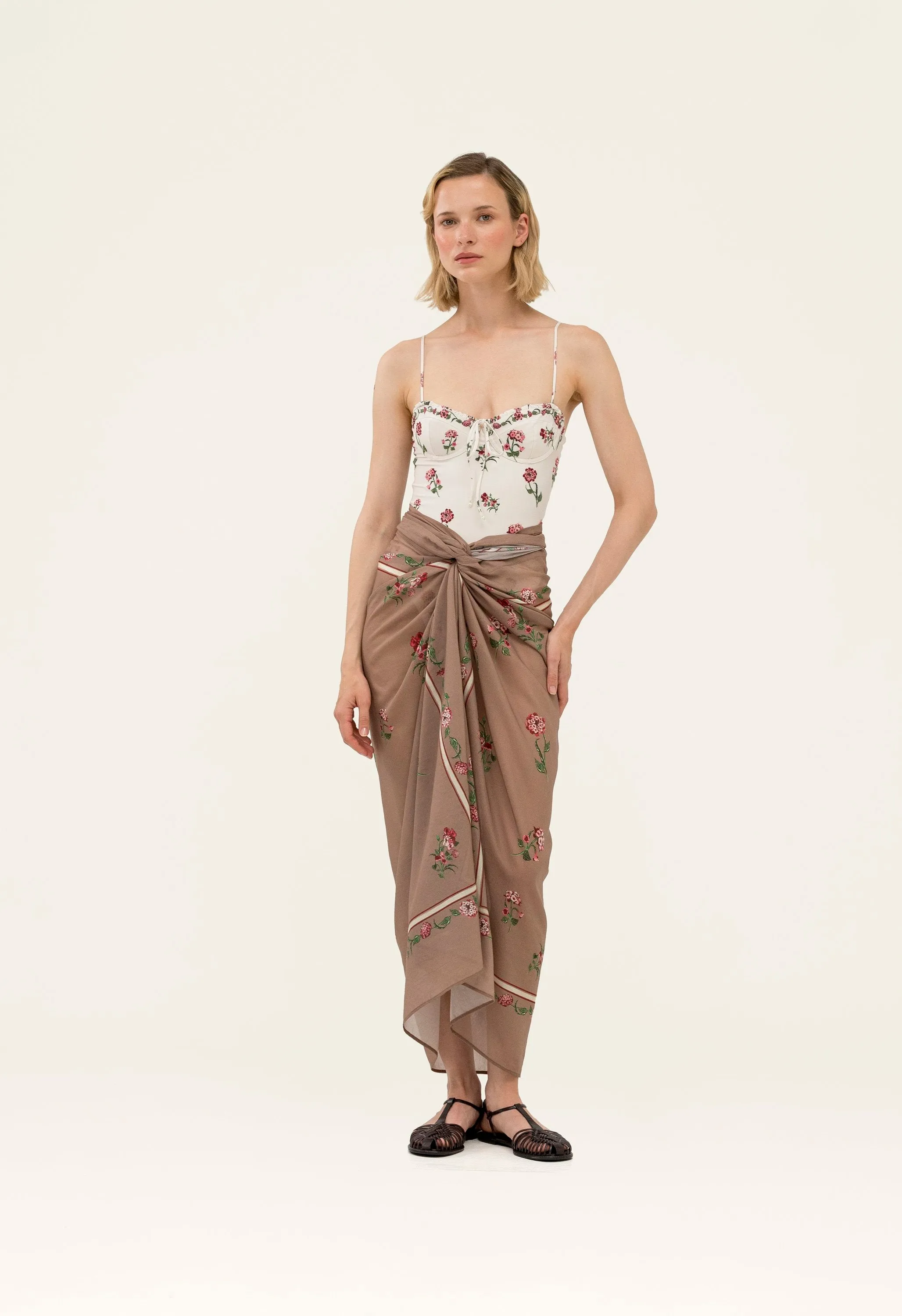 Lavanda Quebrada Midi Pareo sold by AGUA by Agua Bendita product image thumbnail 3