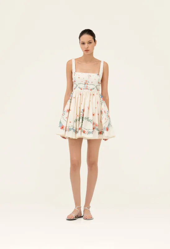 Hierbabuena Mosqueta Mini Dress made by AGUA by Agua Bendita
